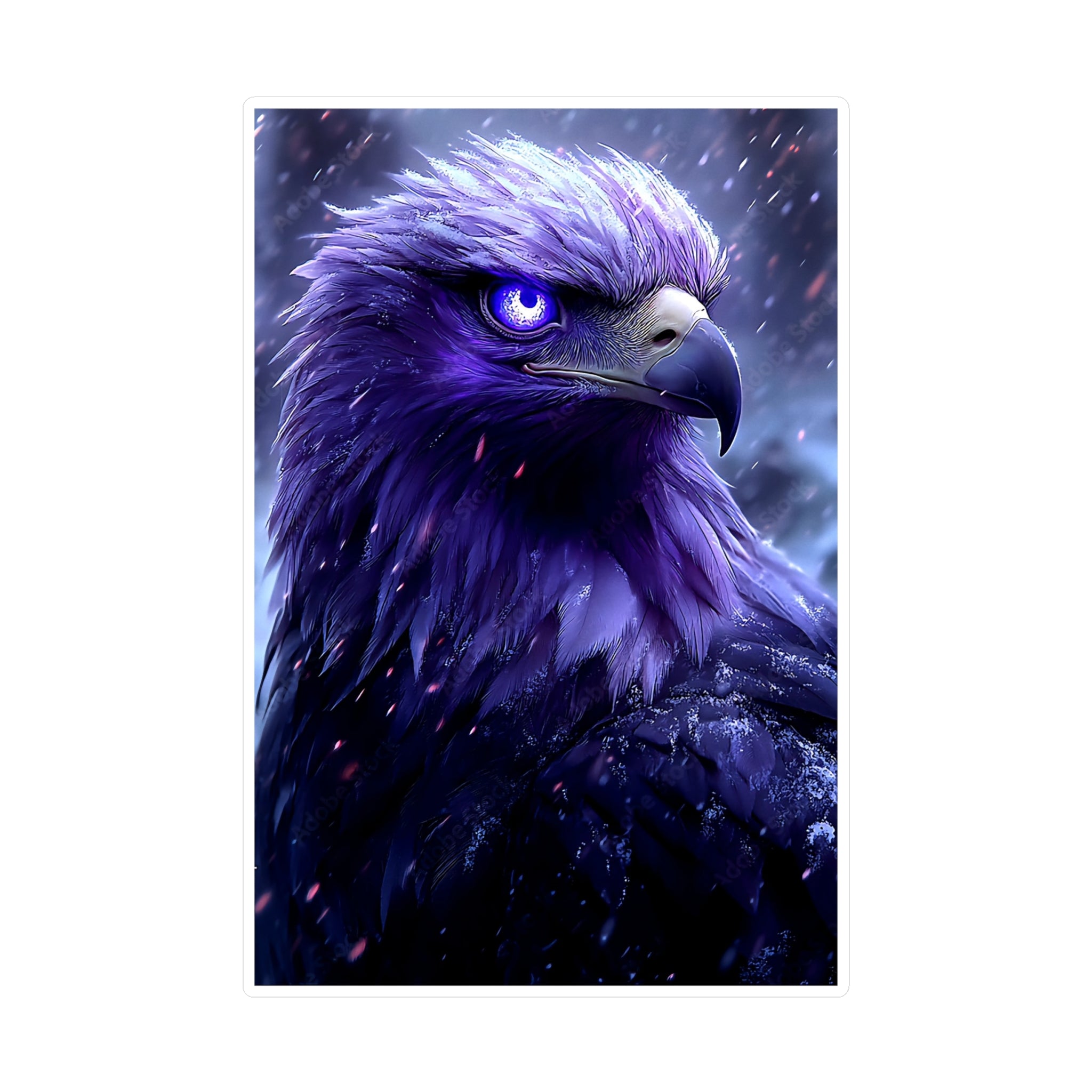 Purple Fantasy Eagle Kiss-Cut Vinyl Decal