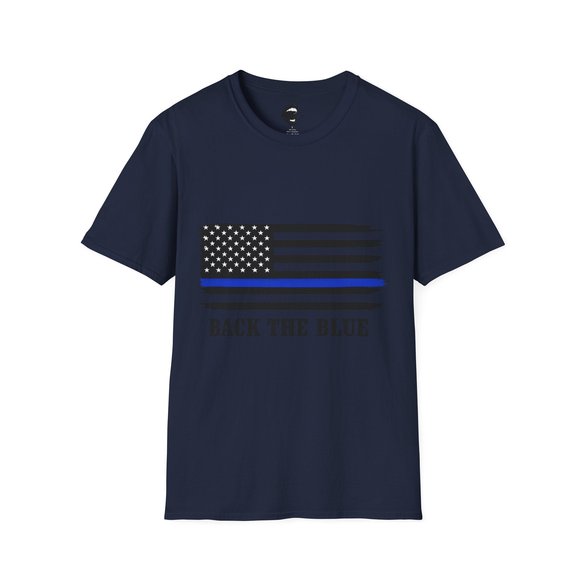 T-Shirt — Thin Blue Line American Flag "Back The Blue" Patrol Tee