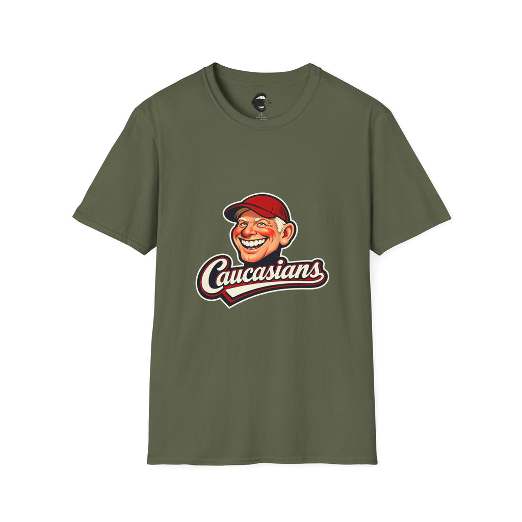 Caucasians Retro Mascot T-Shirt