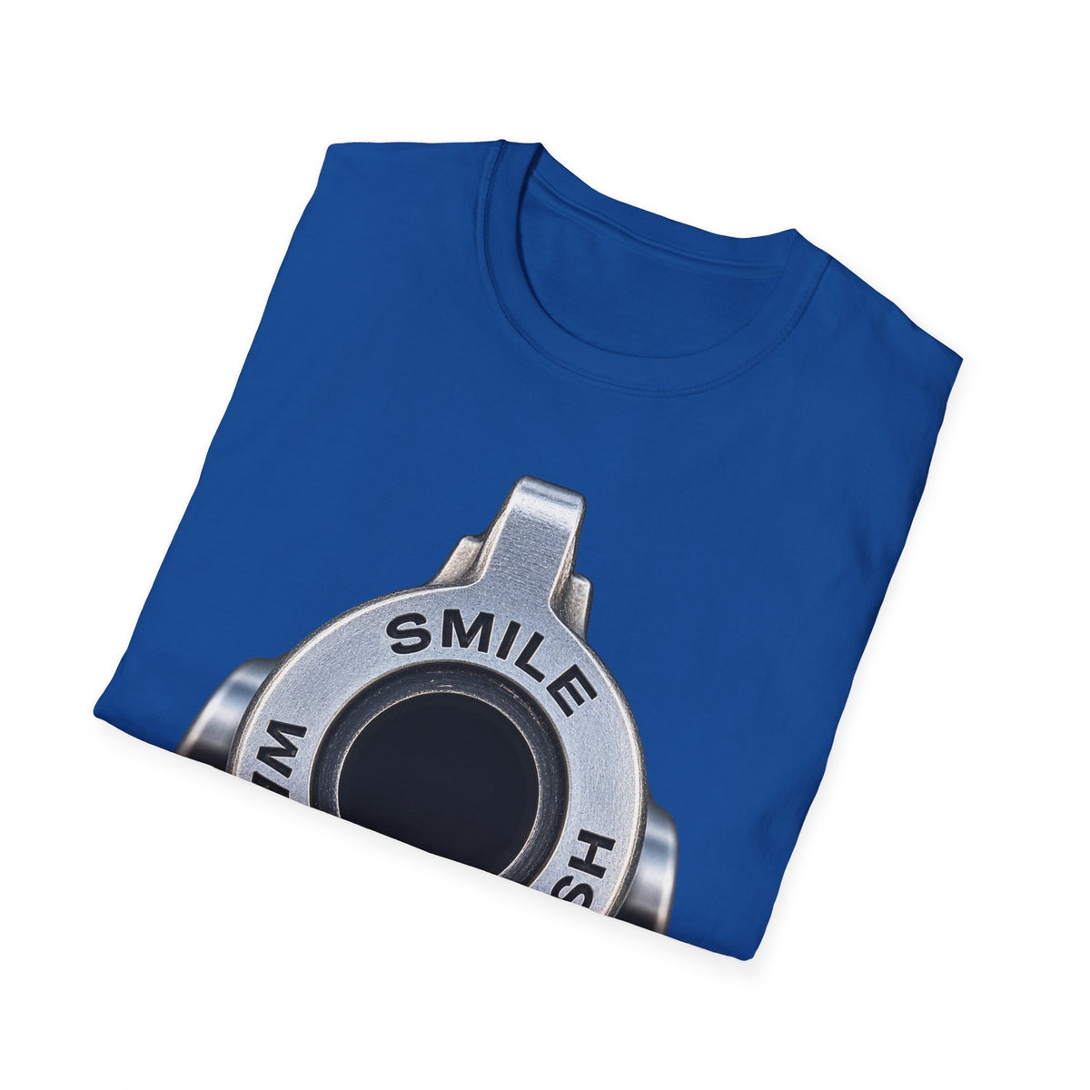 T-Shirt — 'Smile Wait For Flash' Camera Shutter Graphic
