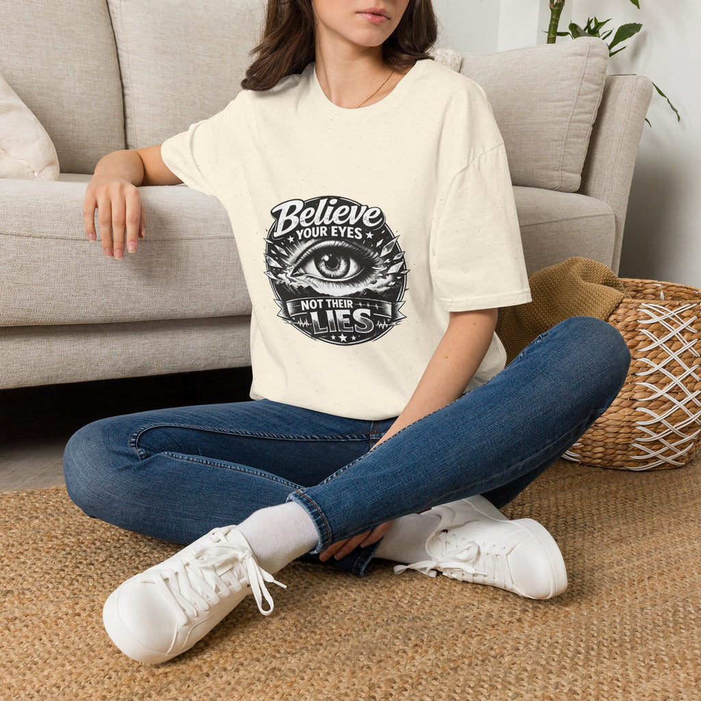 Believe Your Eyes T-Shirt — Vintage All-Seeing Eye Graphic Tee
