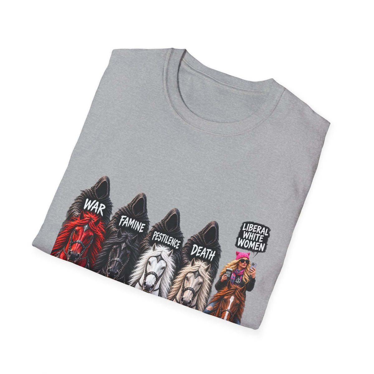 T-Shirt — Four Horsemen Graphic Tee (War, Famine, Pestilence, Death)