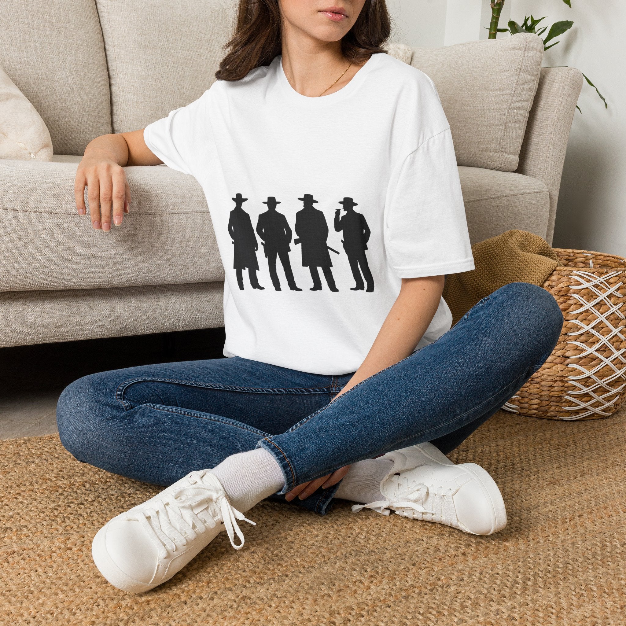 Cowboy Silhouette T-Shirt — Western Outlaw Graphic Tee