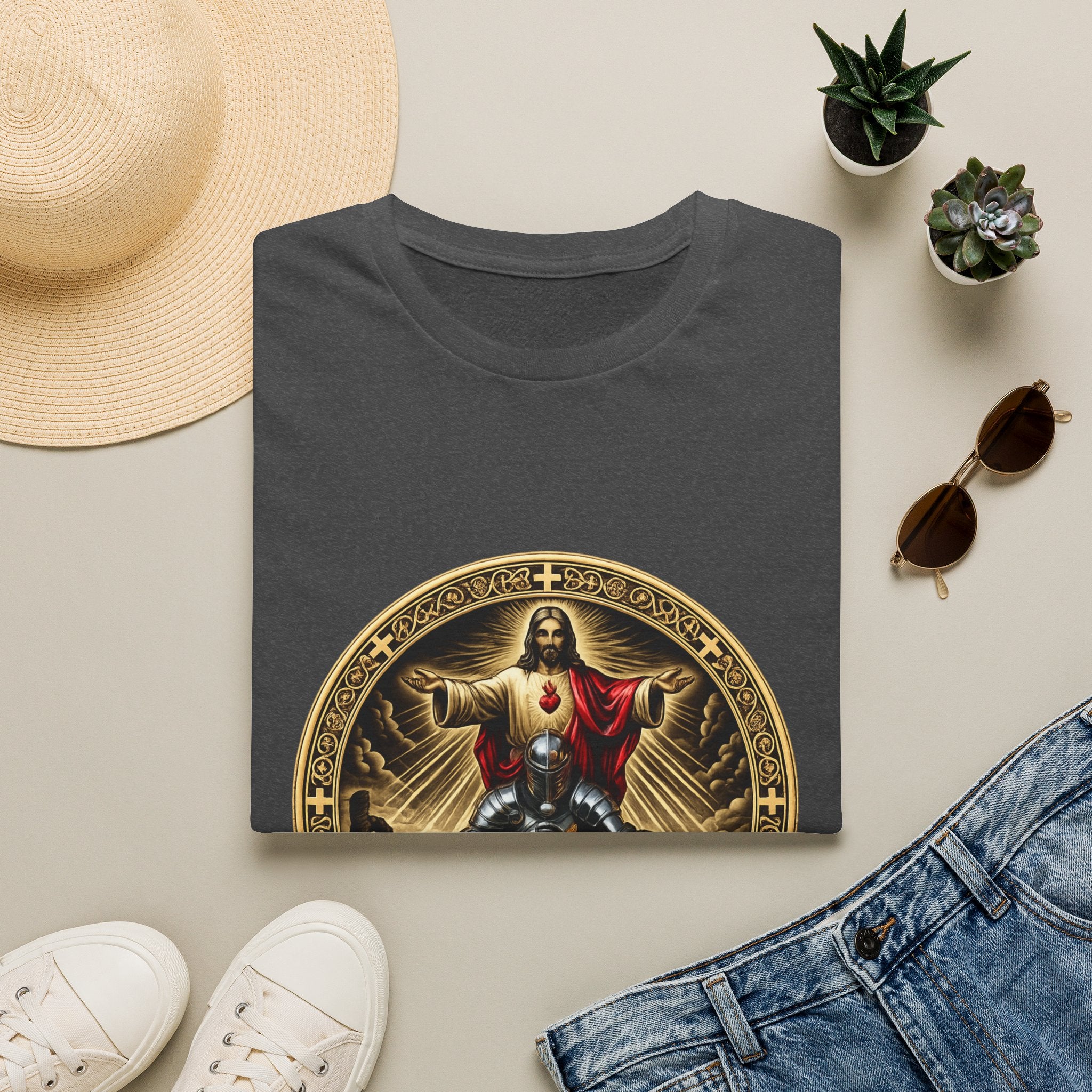 Jesus Crusader Graphic T-Shirt