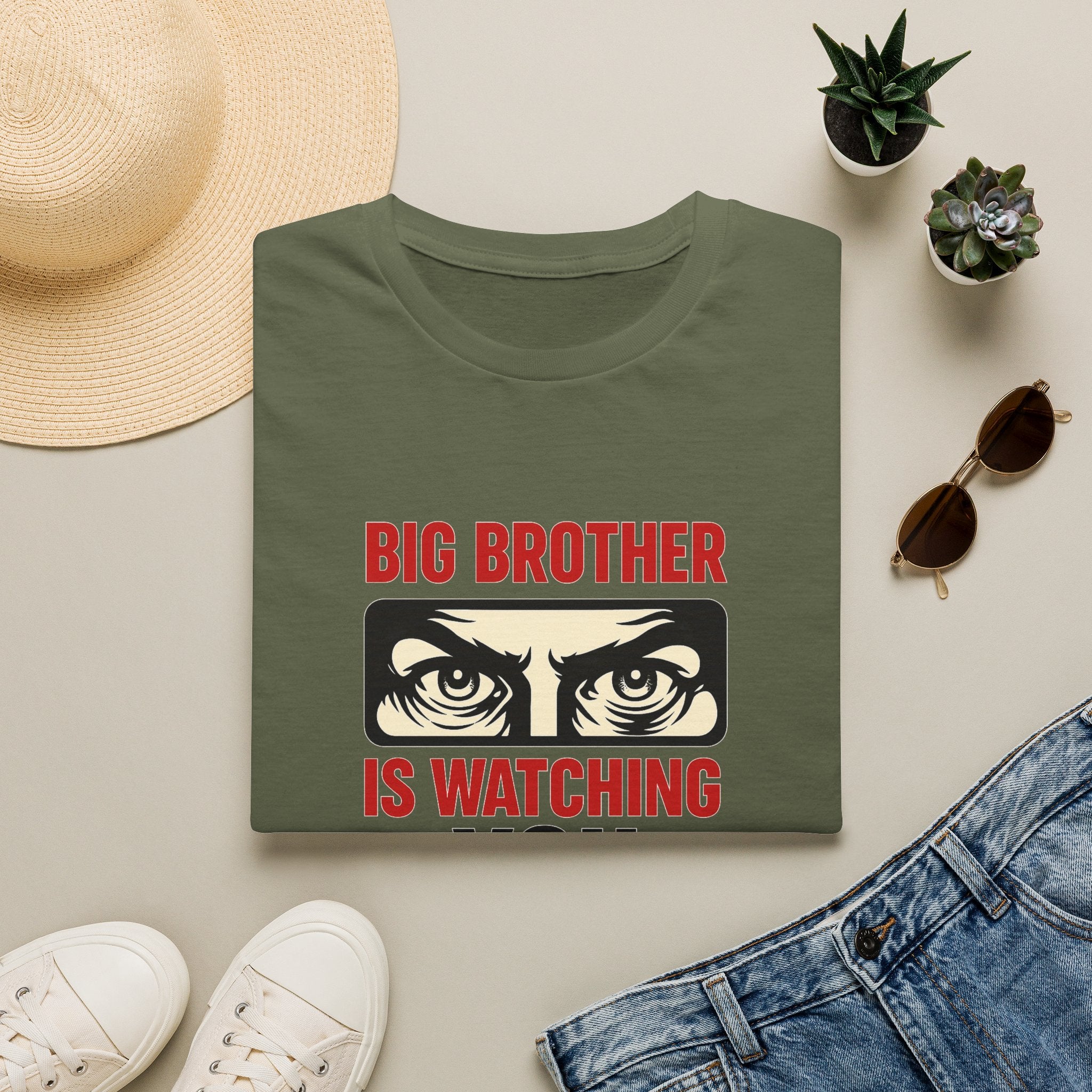 Big Brother Is Watching T-Shirt — Dystopian Surveillance Graphic Tee