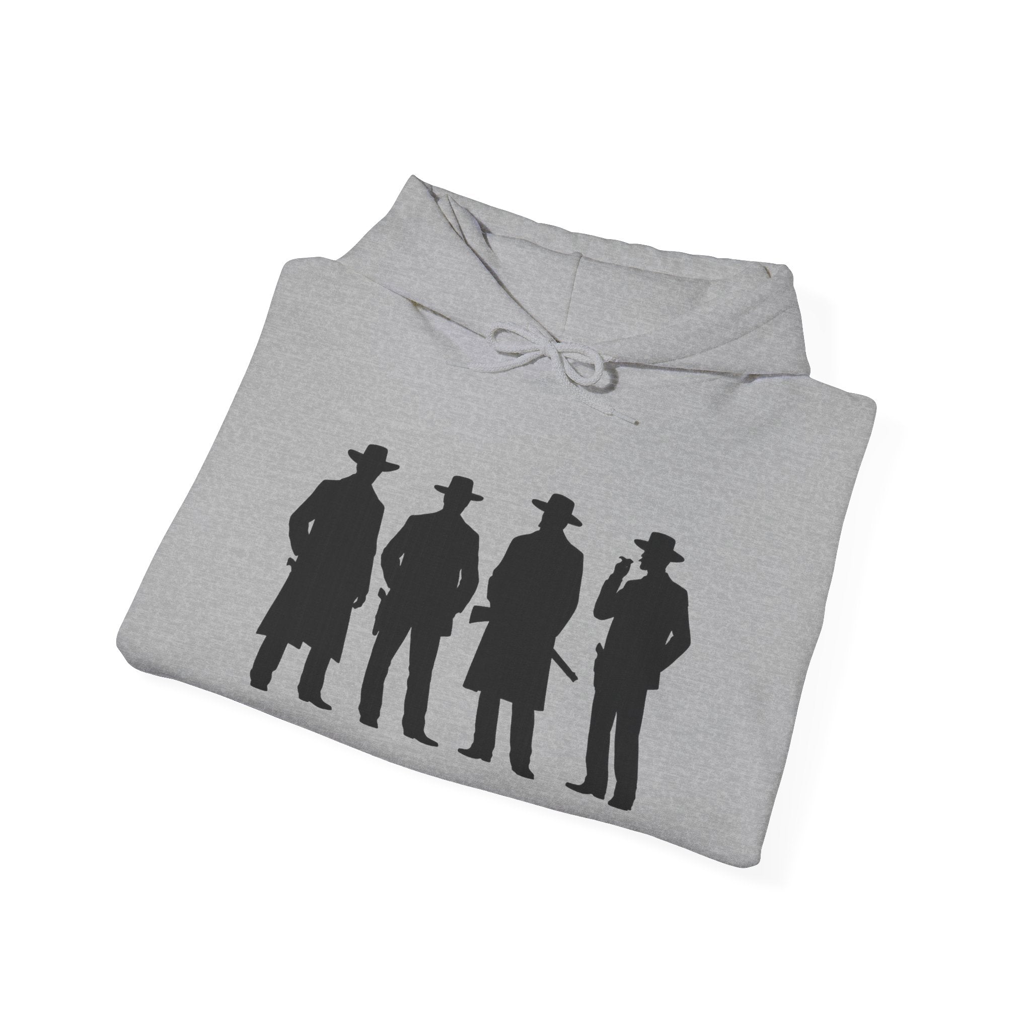 Western Outlaw Hoodie — "Say When" Vintage Gunslinger Pullover