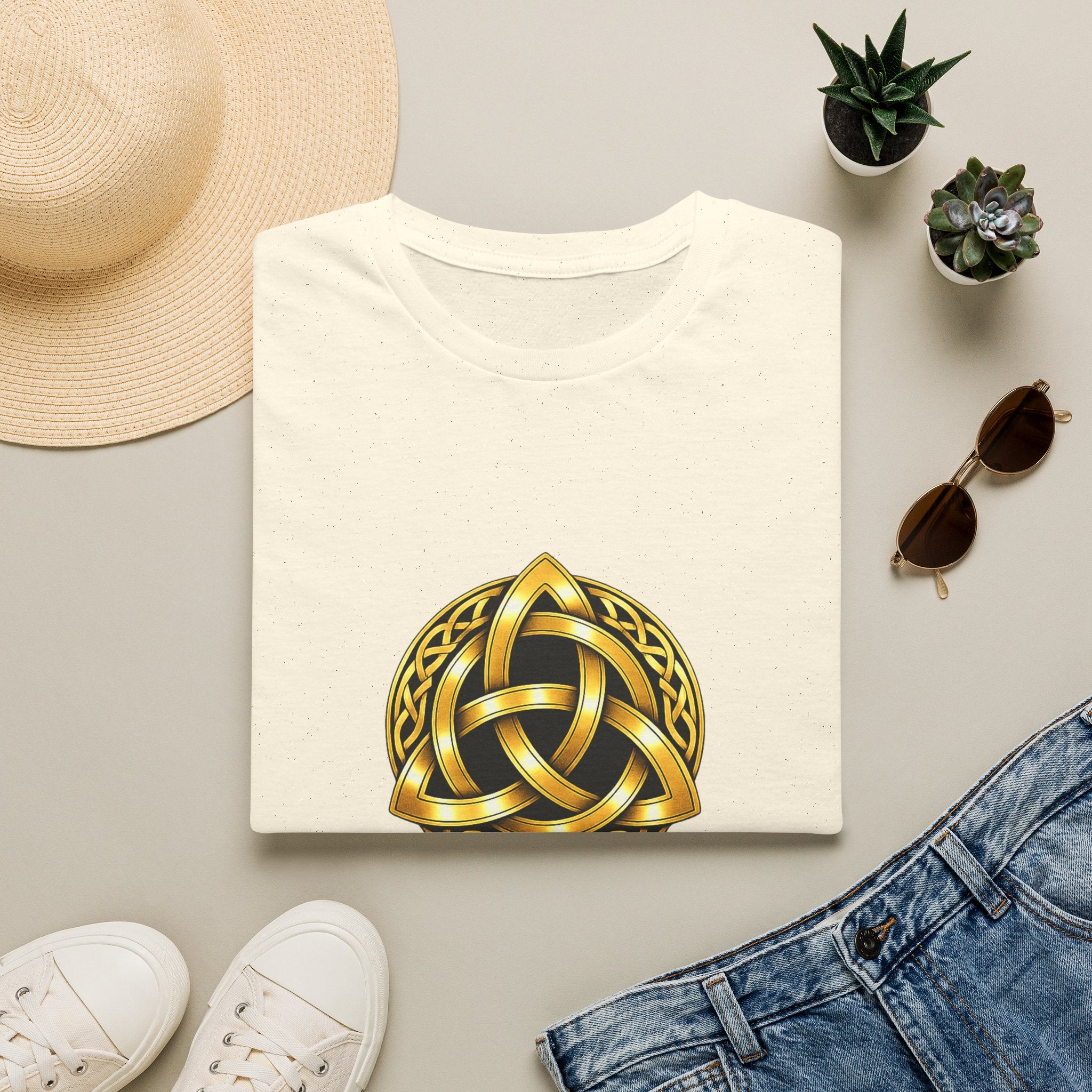 Celtic Pride Gold Trinity Knot T-Shirt