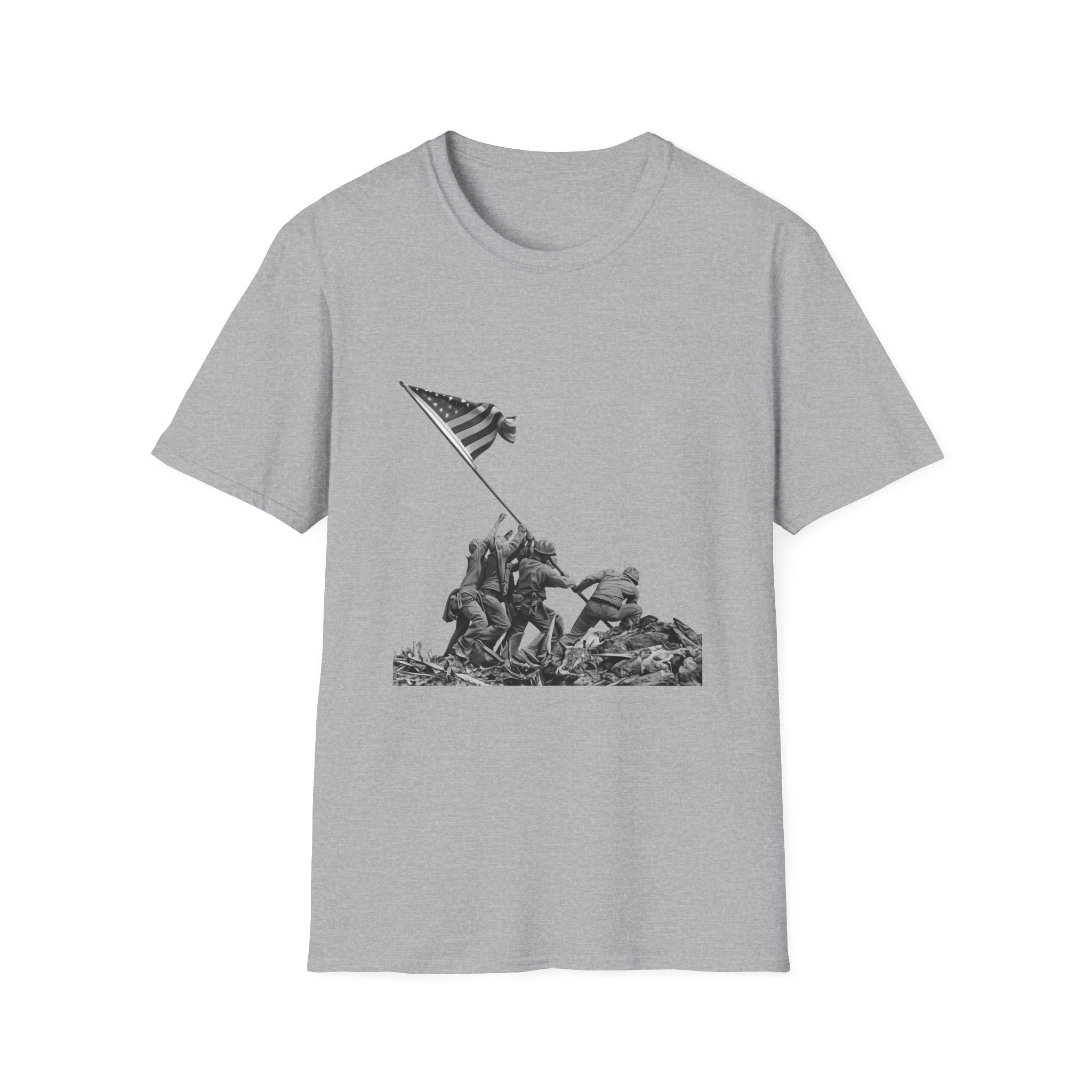Iwo Jima Flag Raising T-Shirt — WWII Memorial Tribute Tee