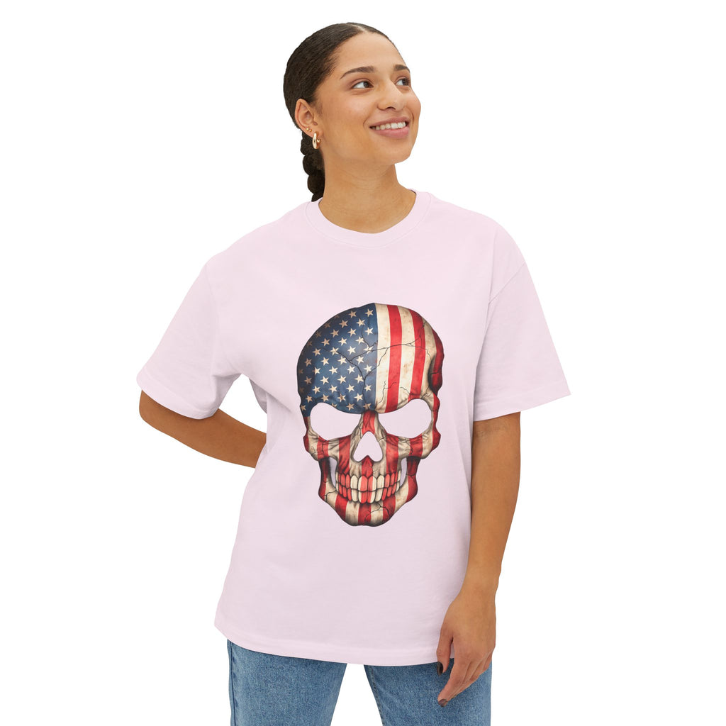 American Flag Skull Tee — Patriotic Graphic T-Shirt
