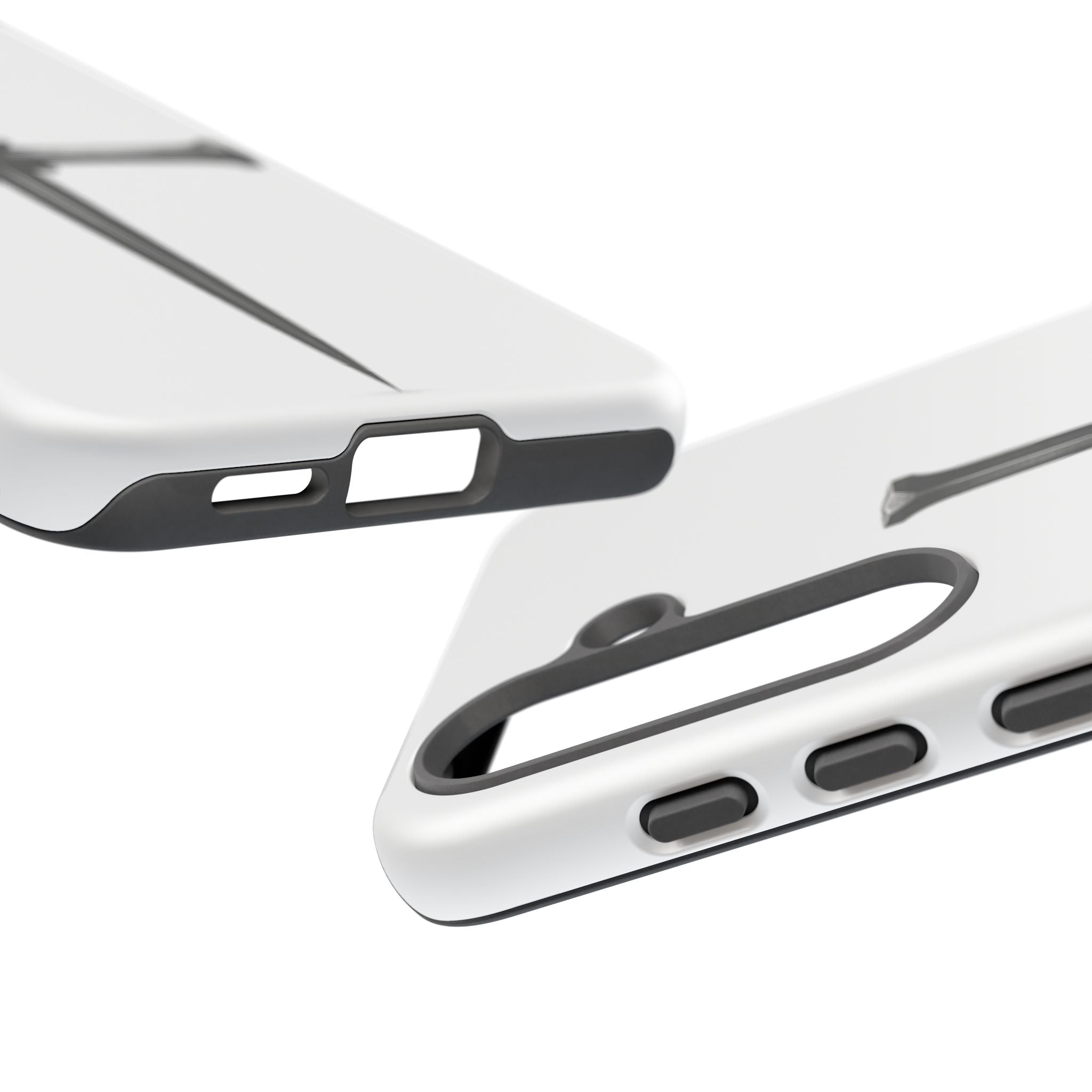 Nail Cross Tough Phone Case – Minimal Gothic Christian Armor for Samsung & iPhone