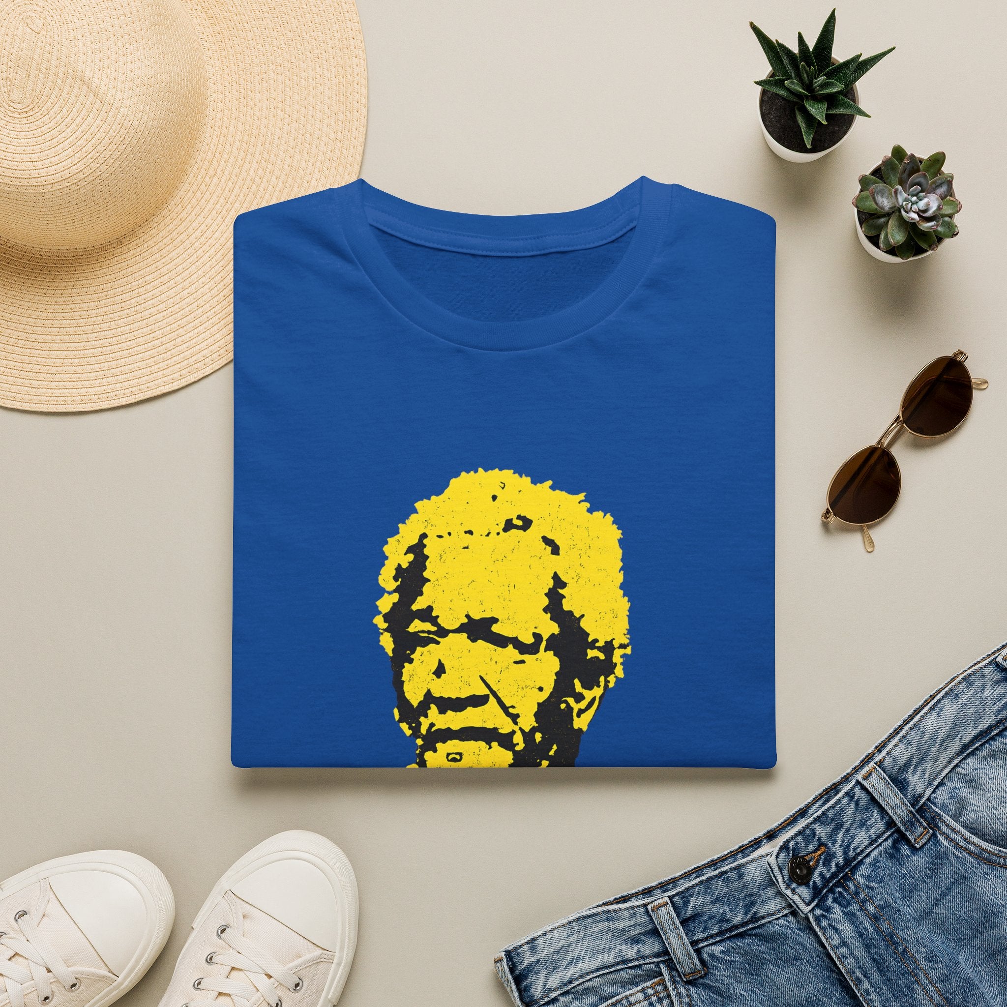 Graphic T-Shirt — Yellow Pop Art Face "You Big Dummy" Retro Humor Tee