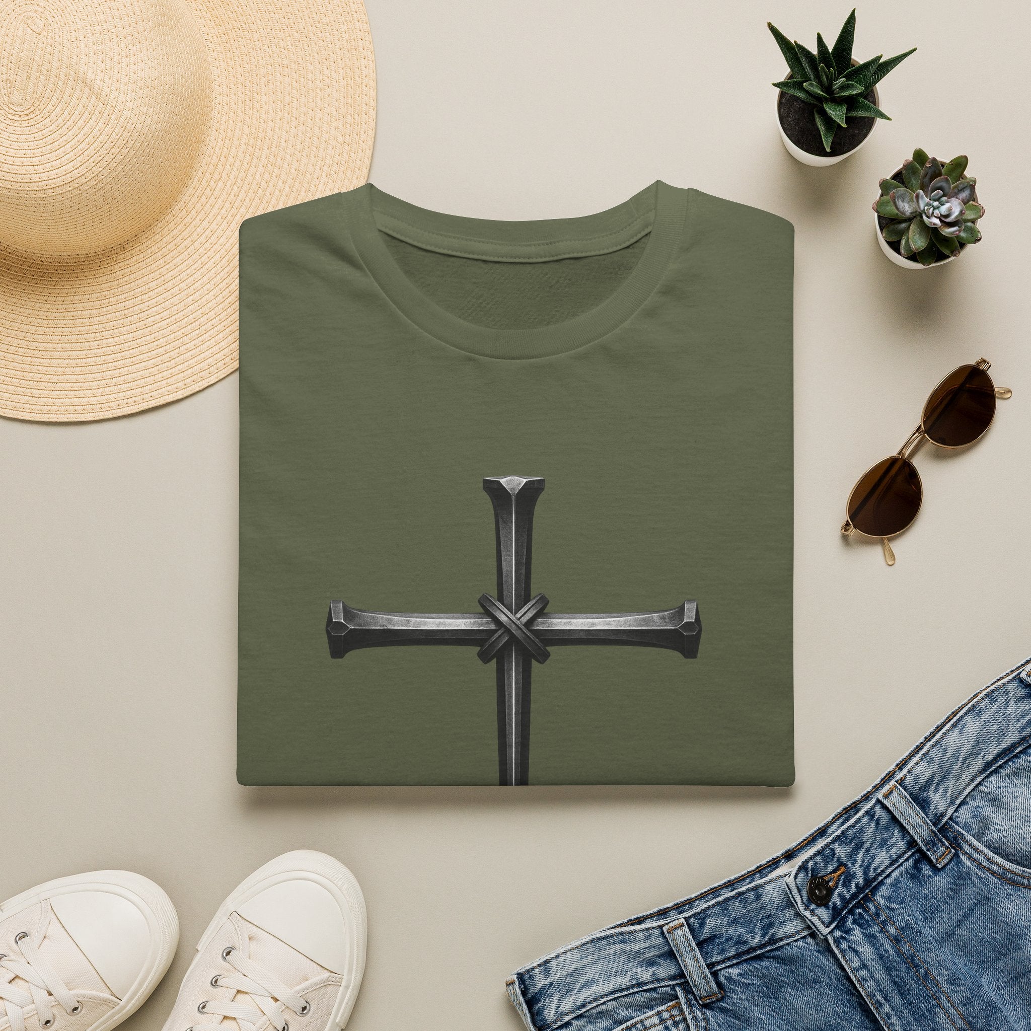 Nail Cross T-Shirt —  Cross Graphic Tee