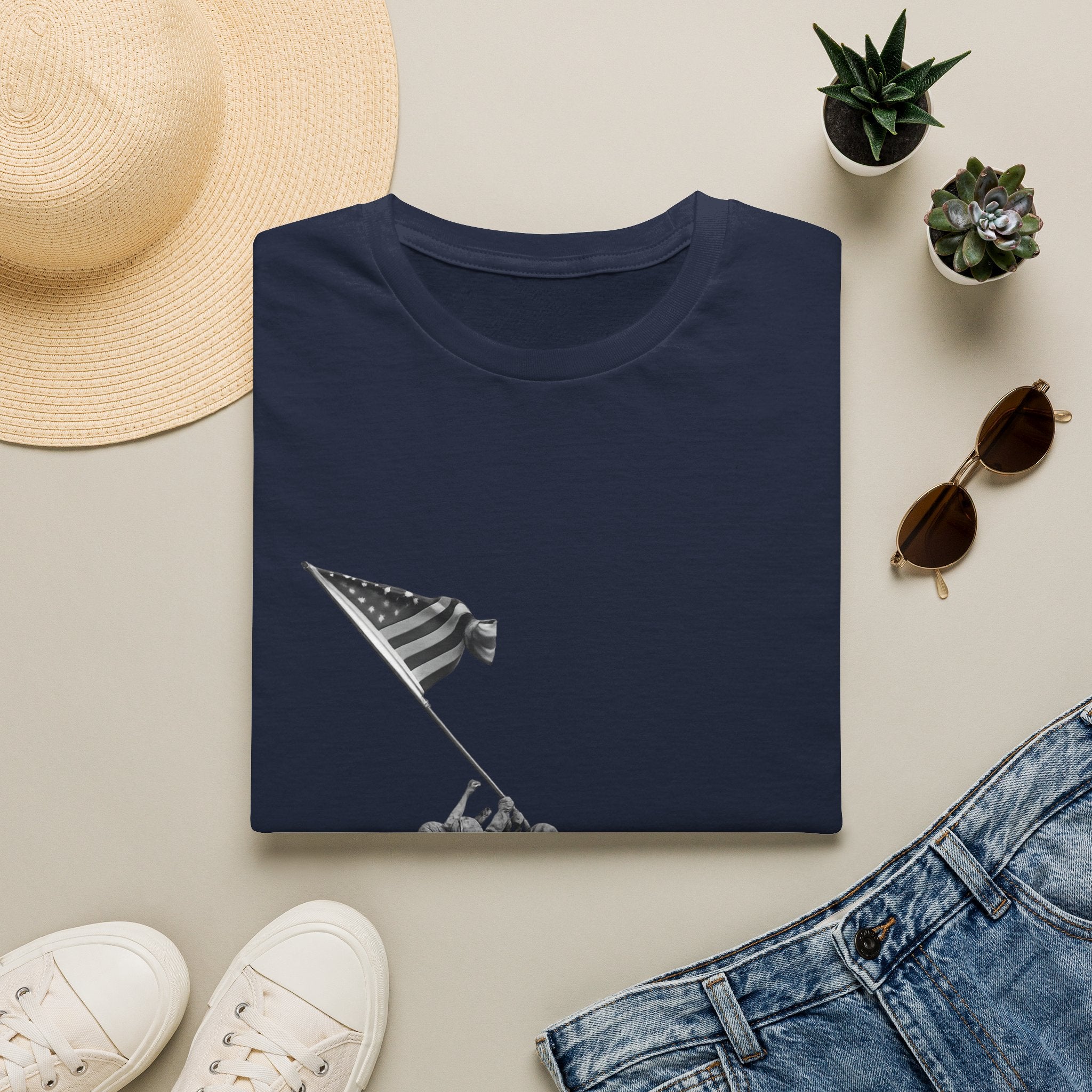 Iwo Jima Flag Raising T-Shirt — WWII Memorial Tribute Tee