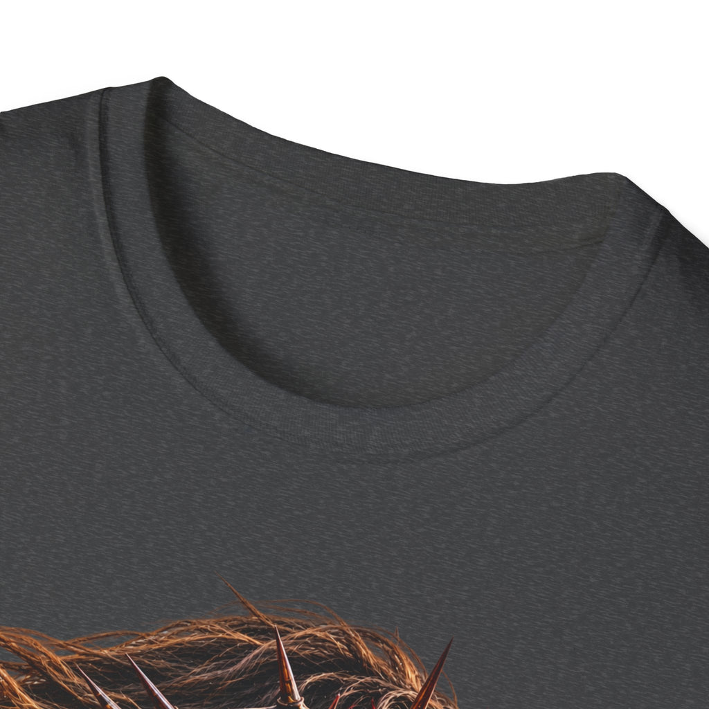 Jesus Portrait T-Shirt — Crown of Thorns Inspirational Christian Tee