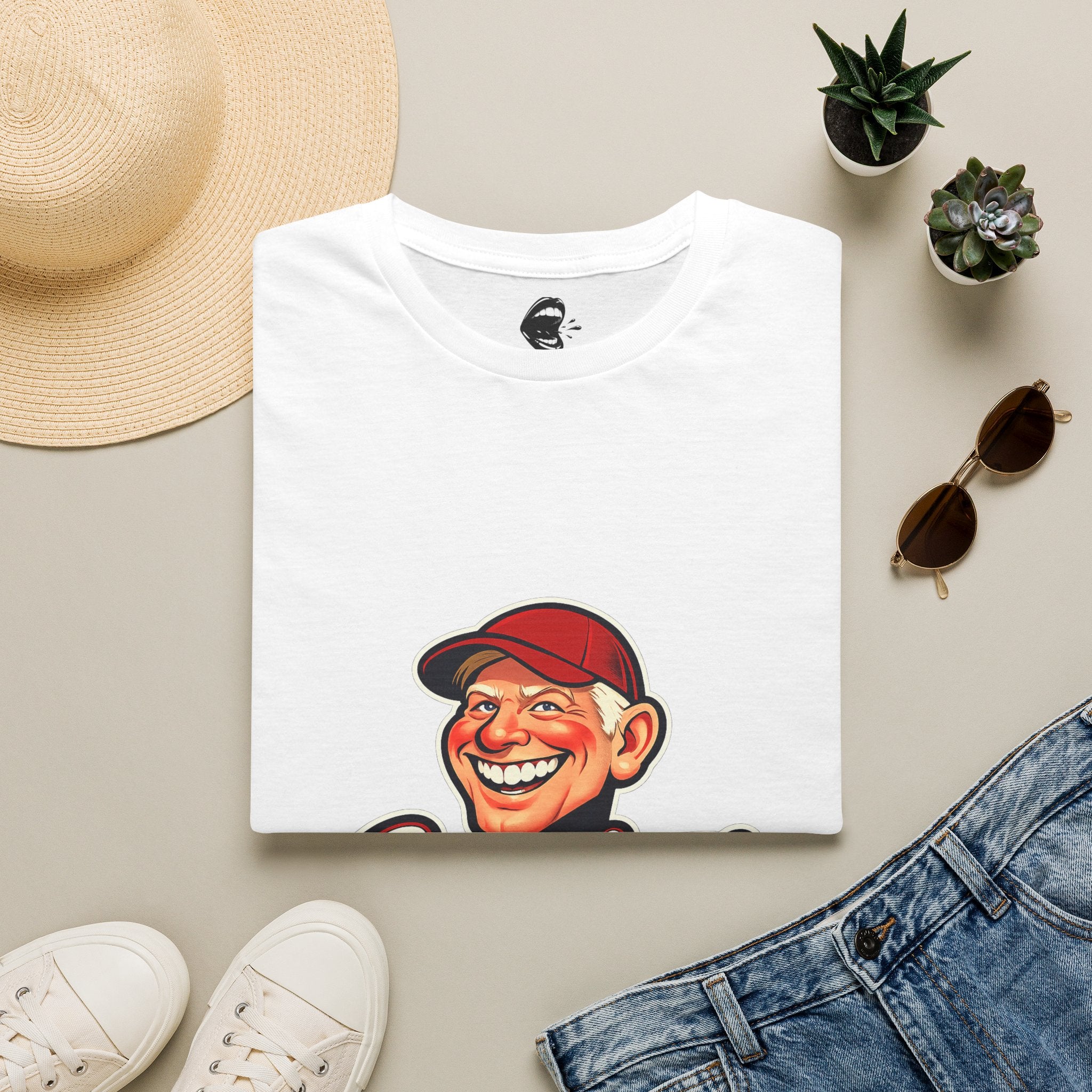 Caucasians Retro Mascot T-Shirt