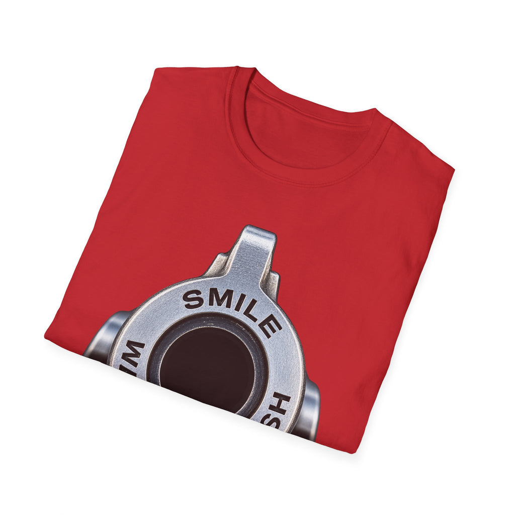 T-Shirt — 'Smile Wait For Flash' Camera Shutter Graphic