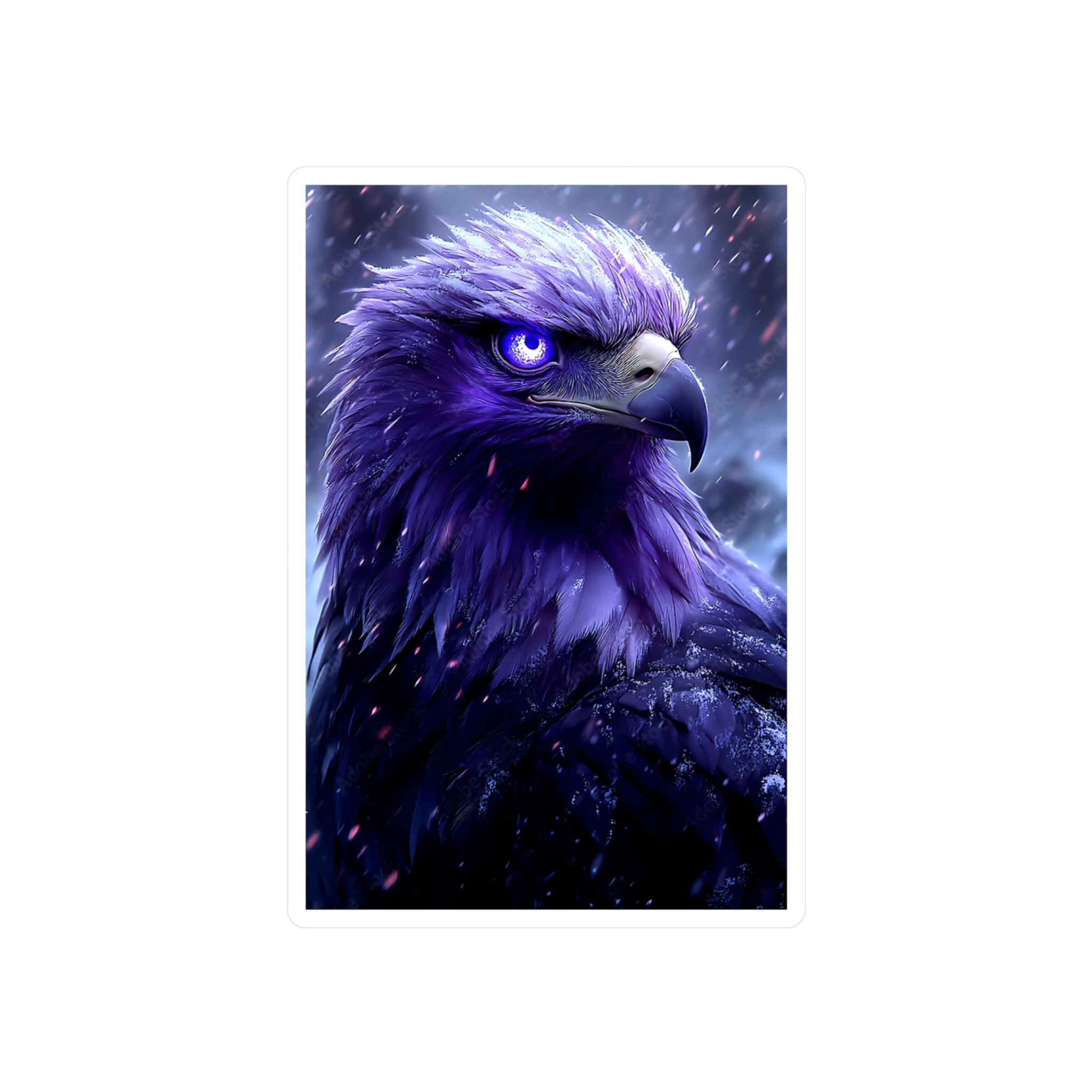 Purple Fantasy Eagle Kiss-Cut Vinyl Decal
