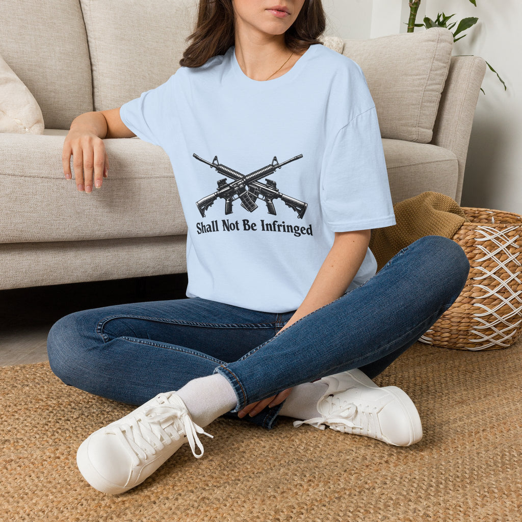 T‑Shirt — "Shall Not Be Infringed" Crossed Rifles 2nd Amendment Tee