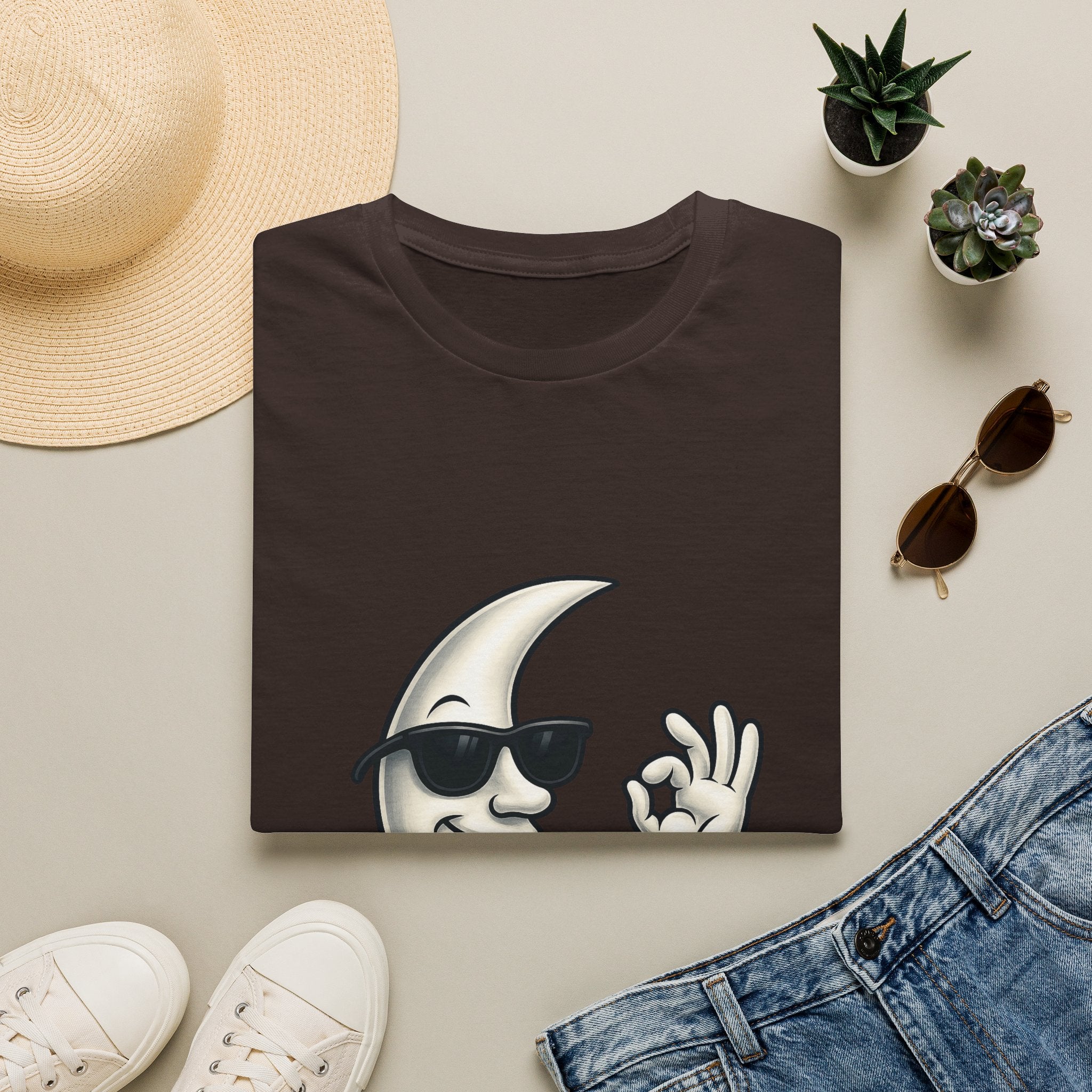 Cool Moon Graphic T-Shirt — Sunglasses Moon