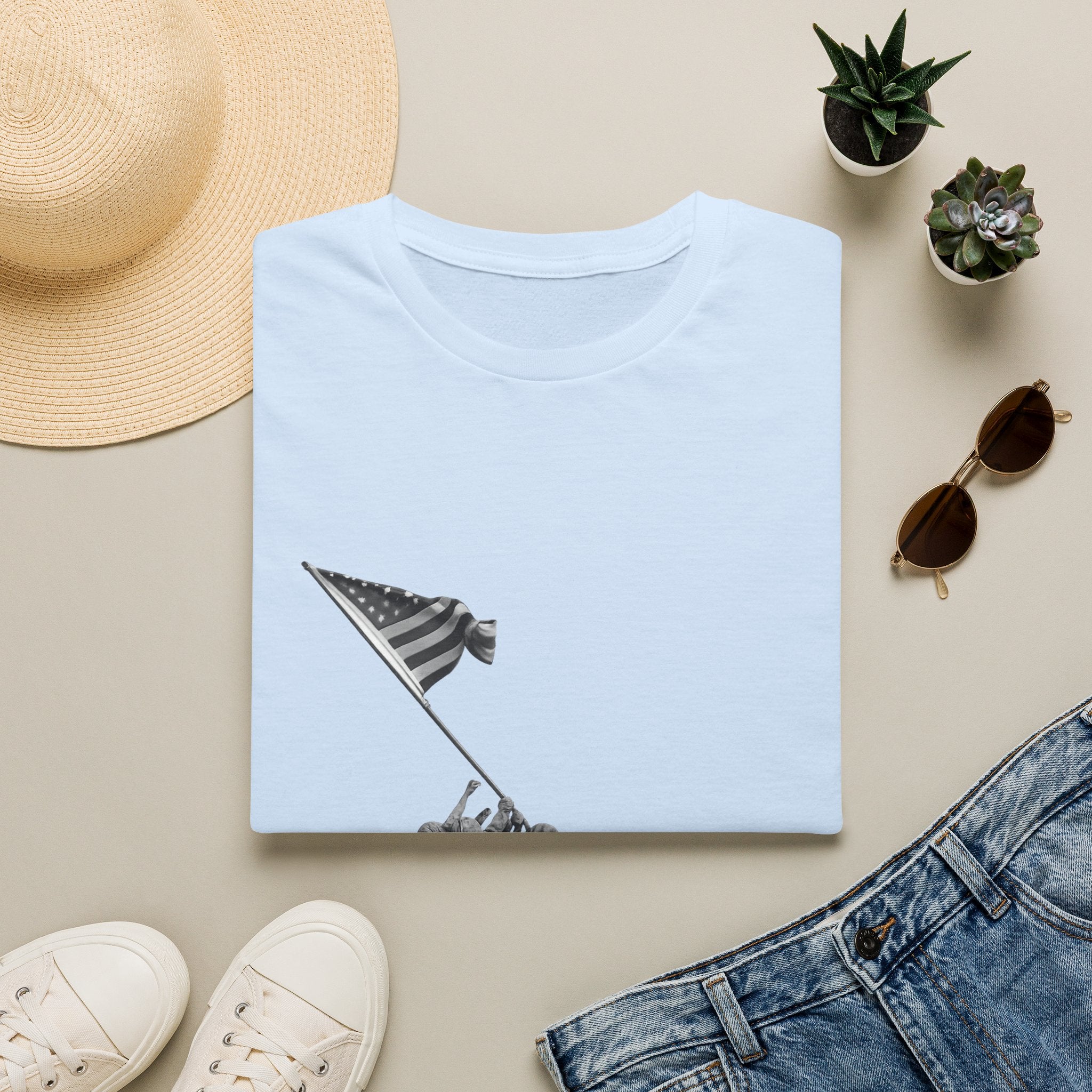 Iwo Jima Flag Raising T-Shirt — WWII Memorial Tribute Tee