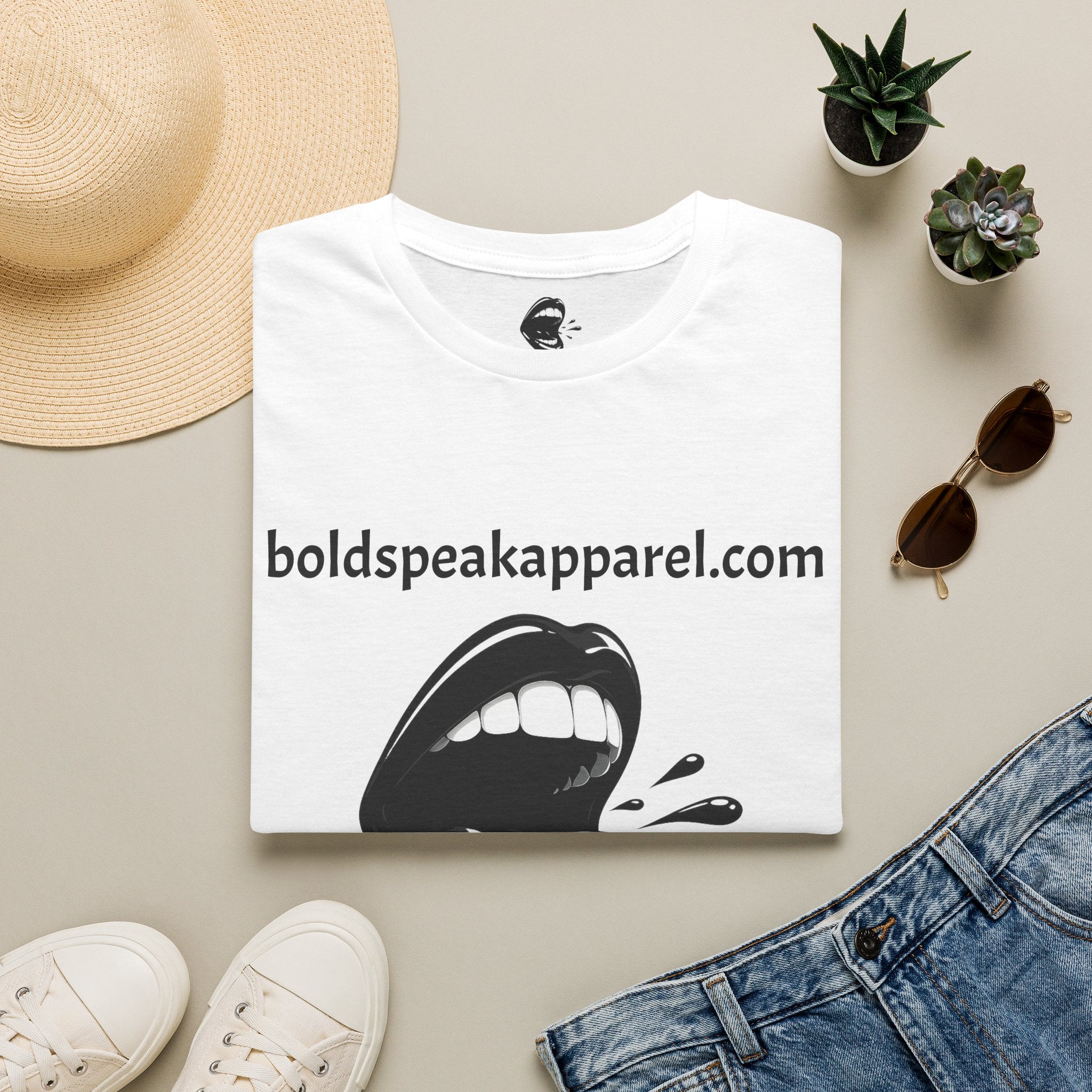 Graphic T-Shirt — 'boldspeakapparel.com' Screaming Mouth Design