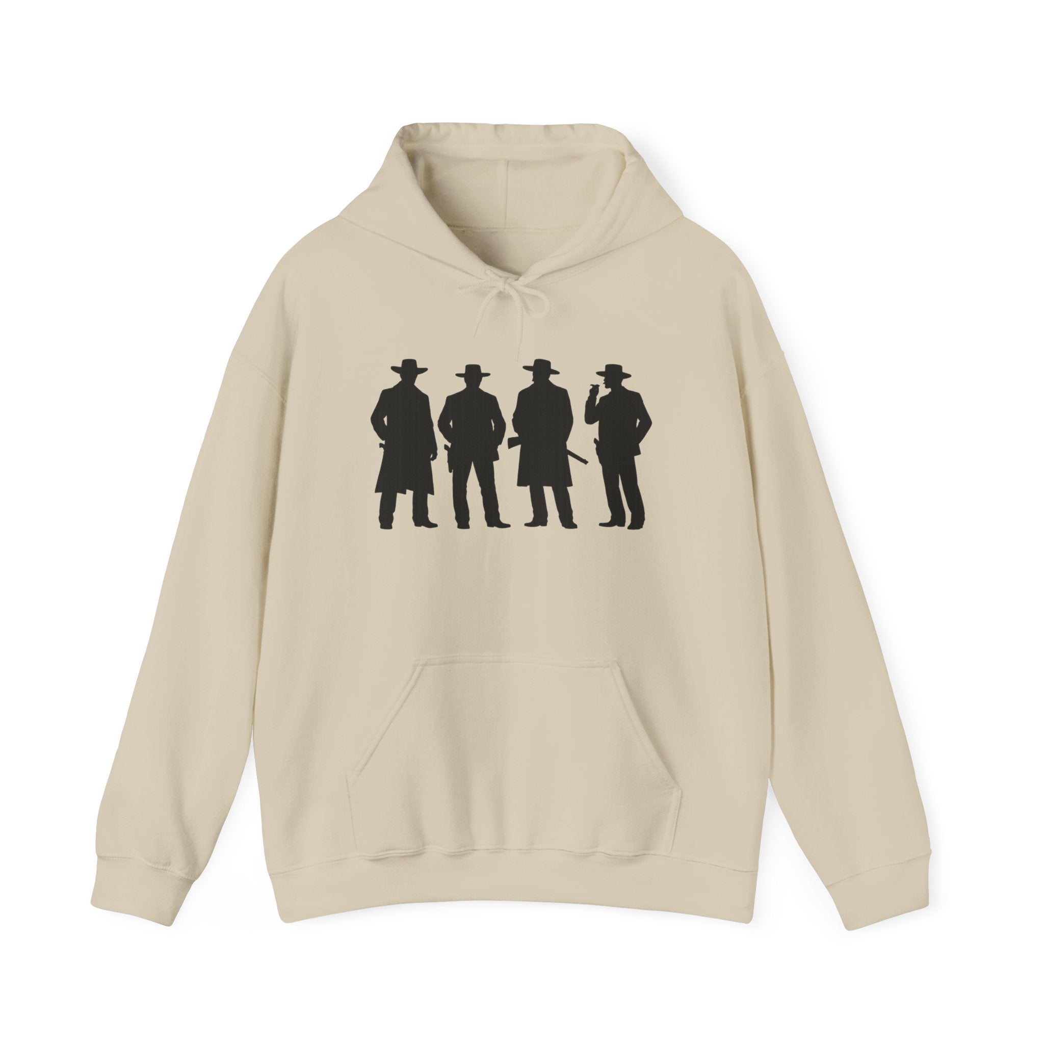 Western Outlaw Hoodie — "Say When" Vintage Gunslinger Pullover