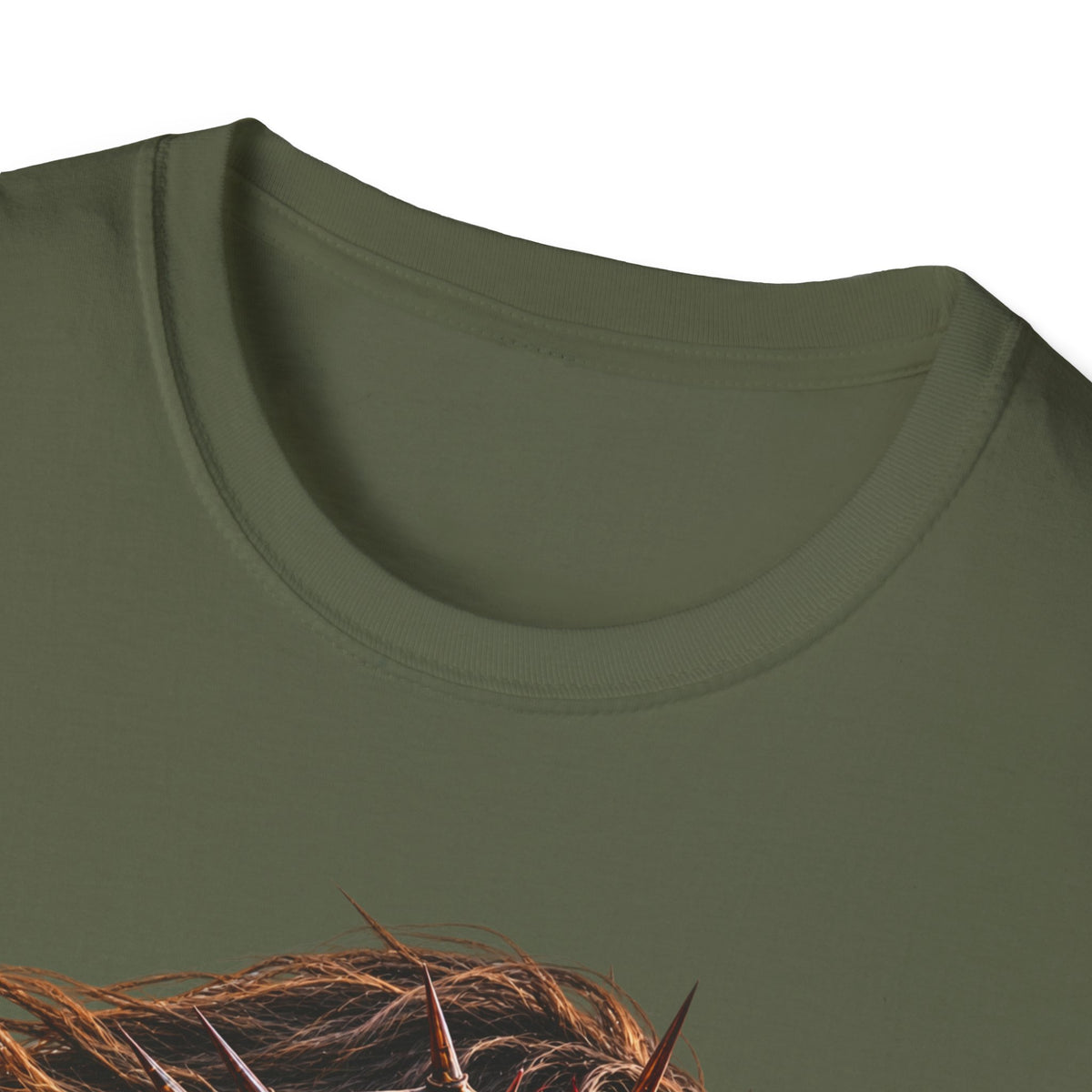 Jesus Portrait T-Shirt — Crown of Thorns Inspirational Christian Tee