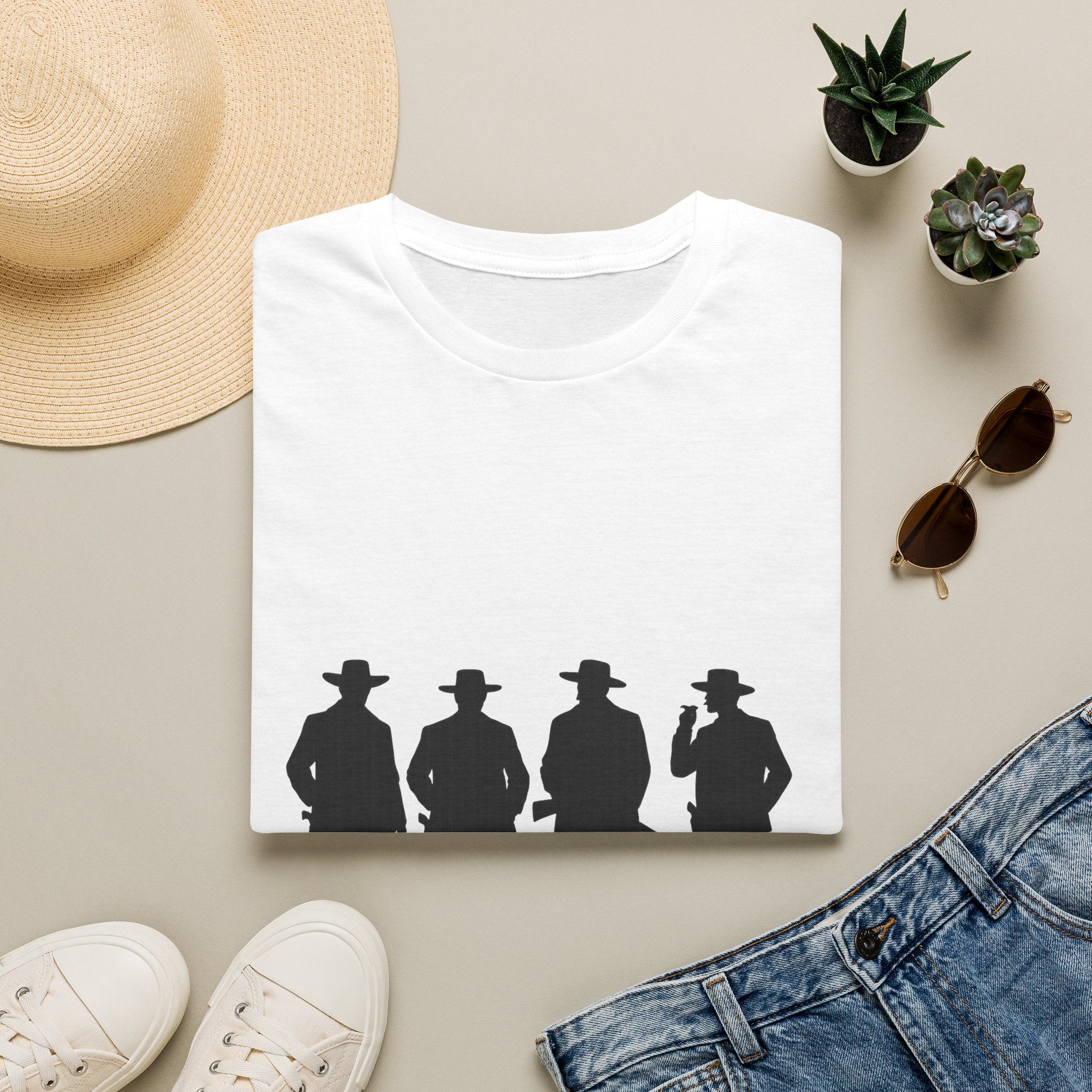 Cowboy Silhouette T-Shirt — Western Outlaw Graphic Tee