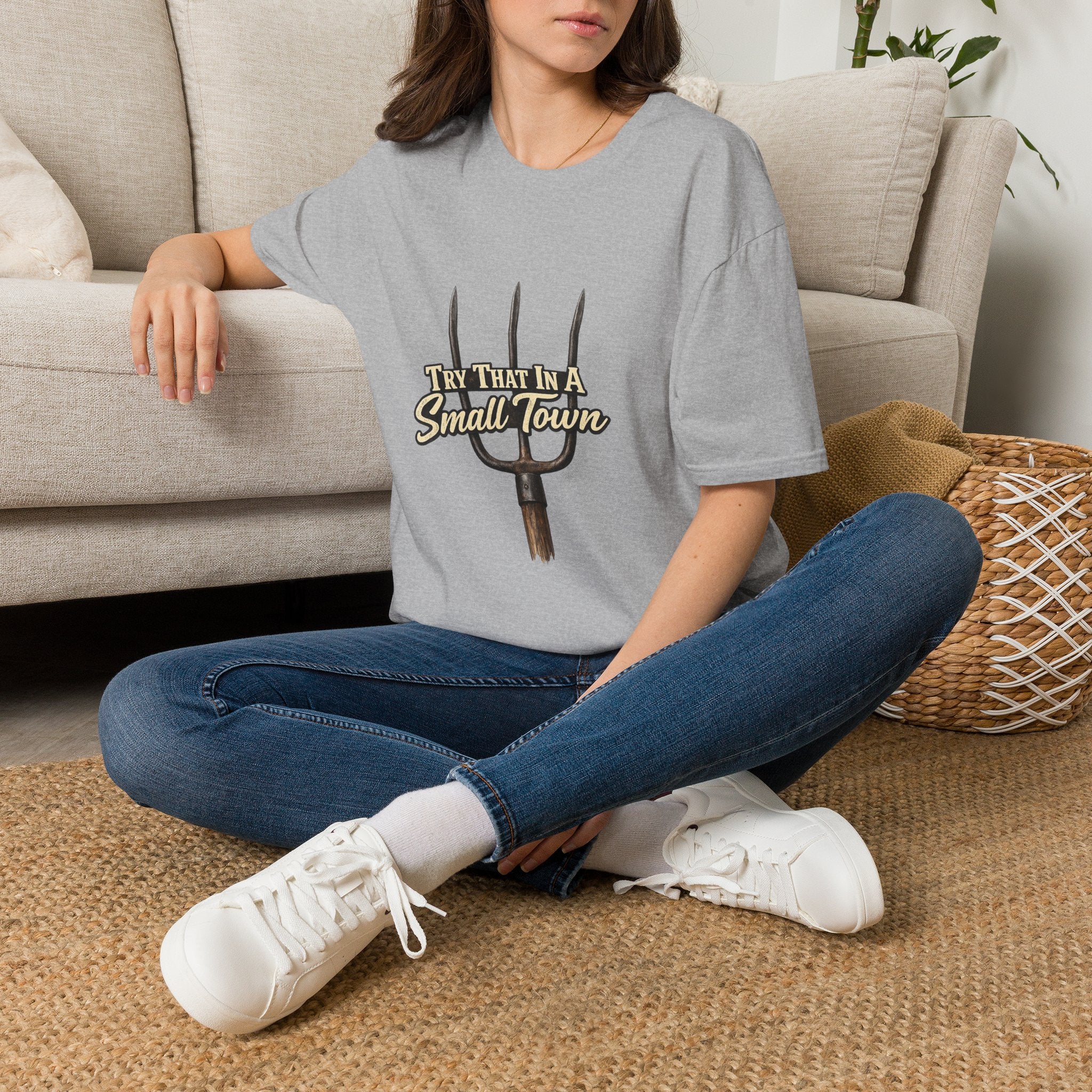 T‑Shirt — "Try That in a Small Town" Pitchfork Graphic Tee