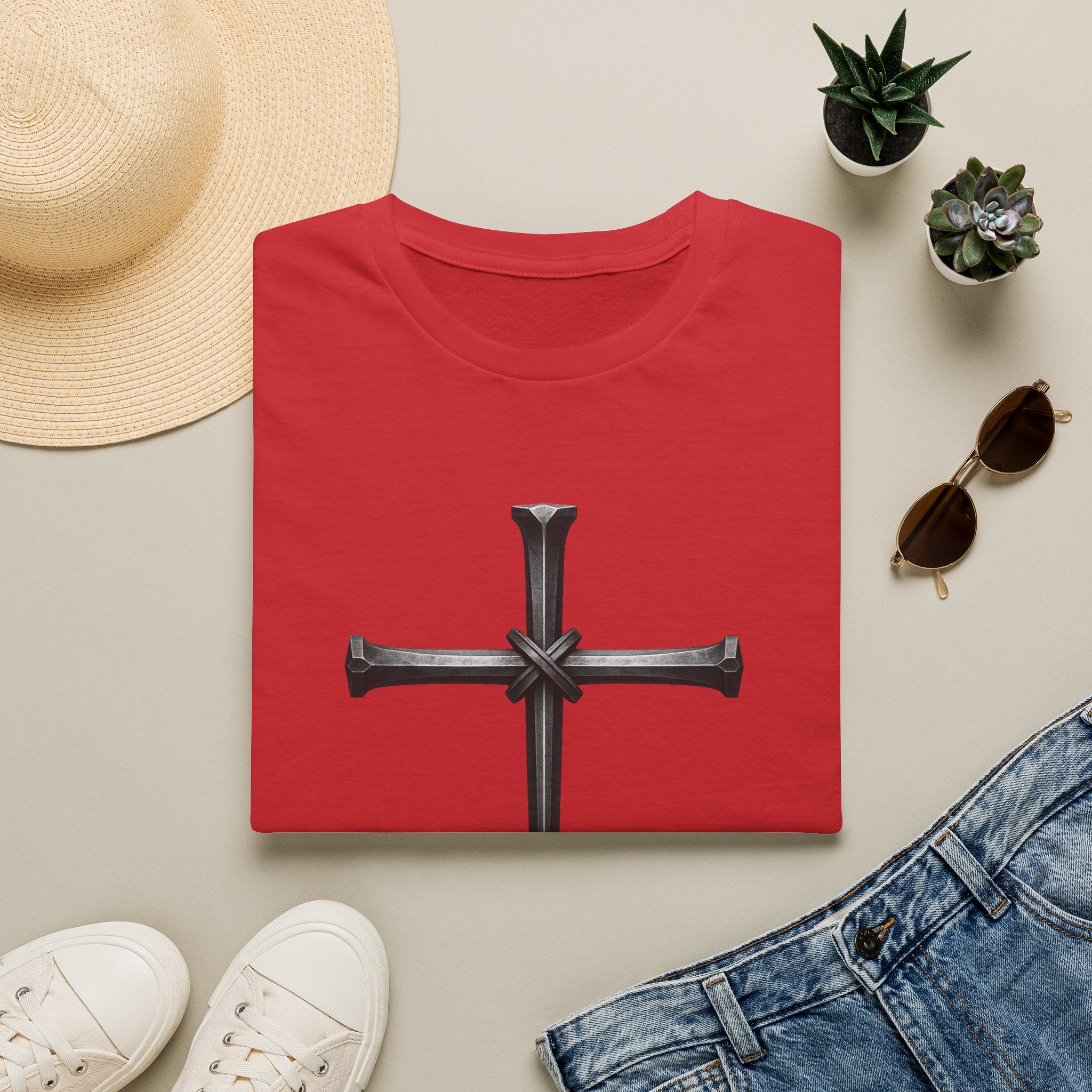 Nail Cross T-Shirt —  Cross Graphic Tee