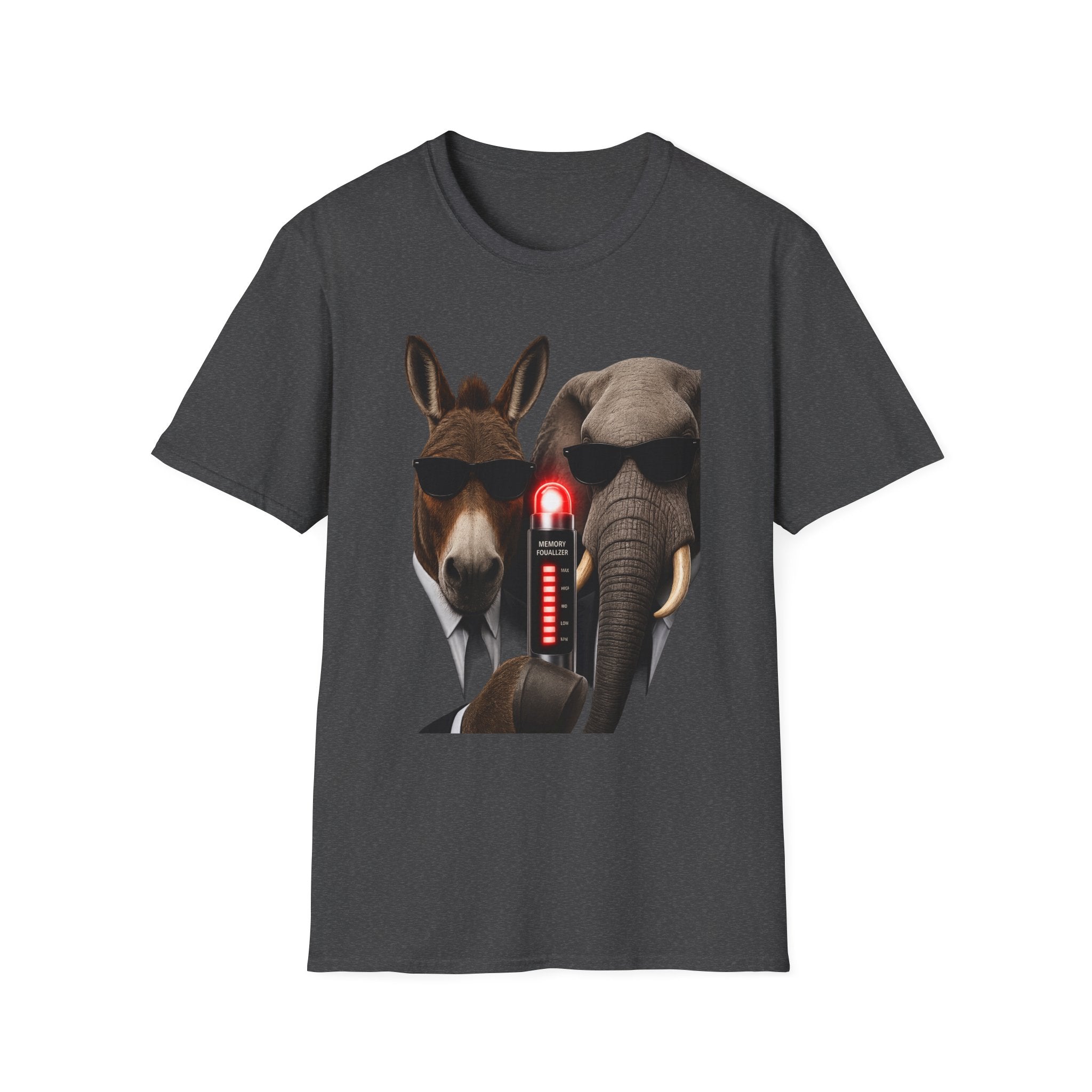 Funny Donkey & Elephant Sunglasses T-Shirt — Political Animal Humor Tee
