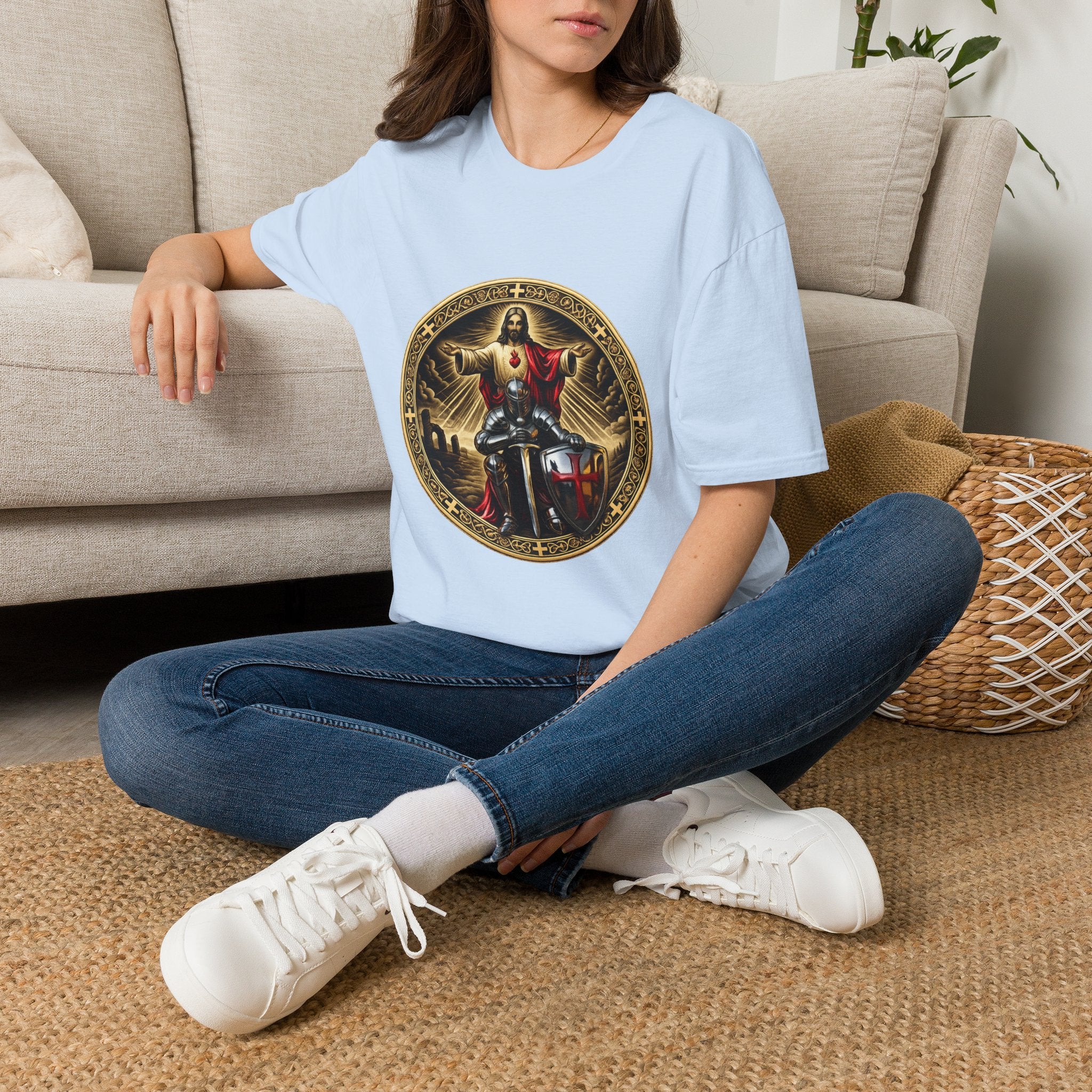 Jesus Crusader Graphic T-Shirt