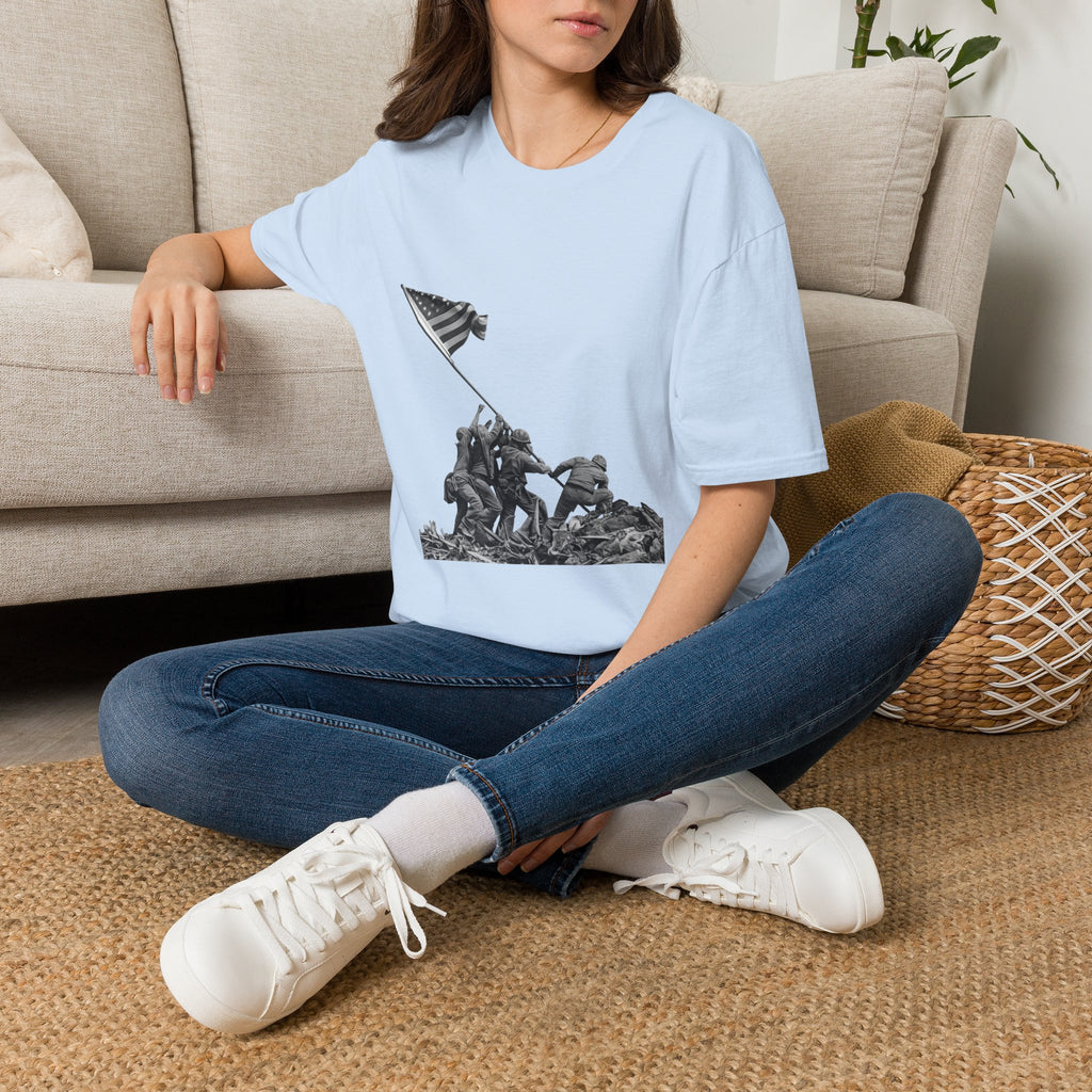 Iwo Jima Flag Raising T-Shirt — WWII Memorial Tribute Tee