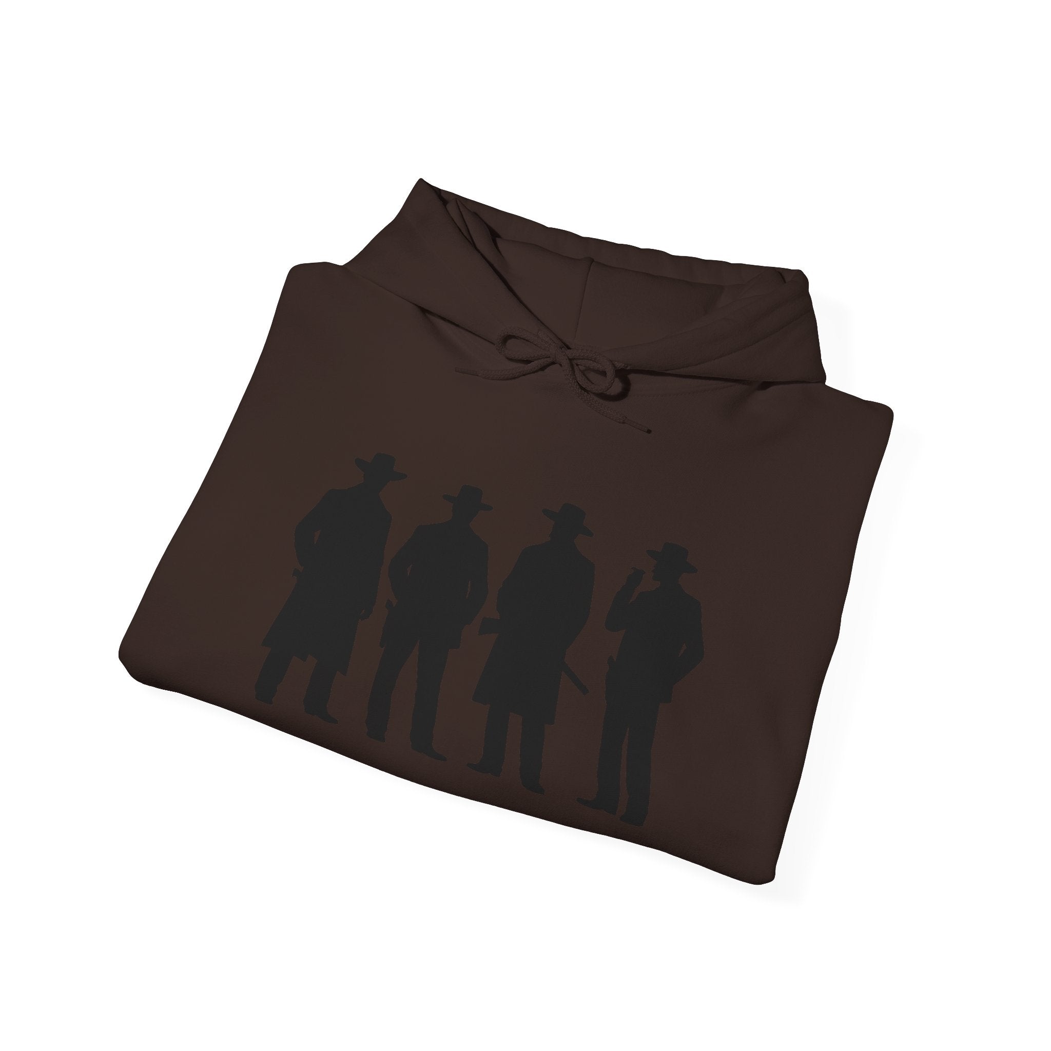 Western Outlaw Hoodie — "Say When" Vintage Gunslinger Pullover