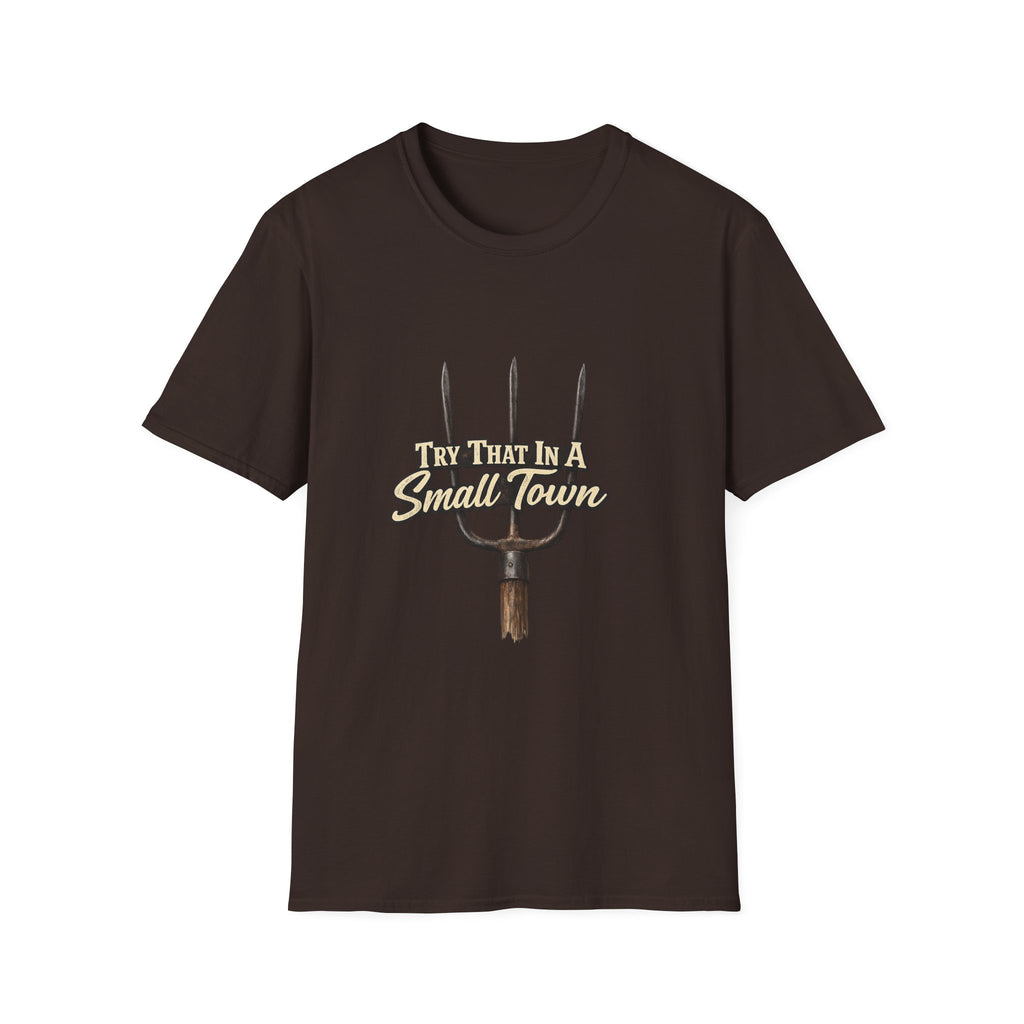 T‑Shirt — "Try That in a Small Town" Pitchfork Graphic Tee