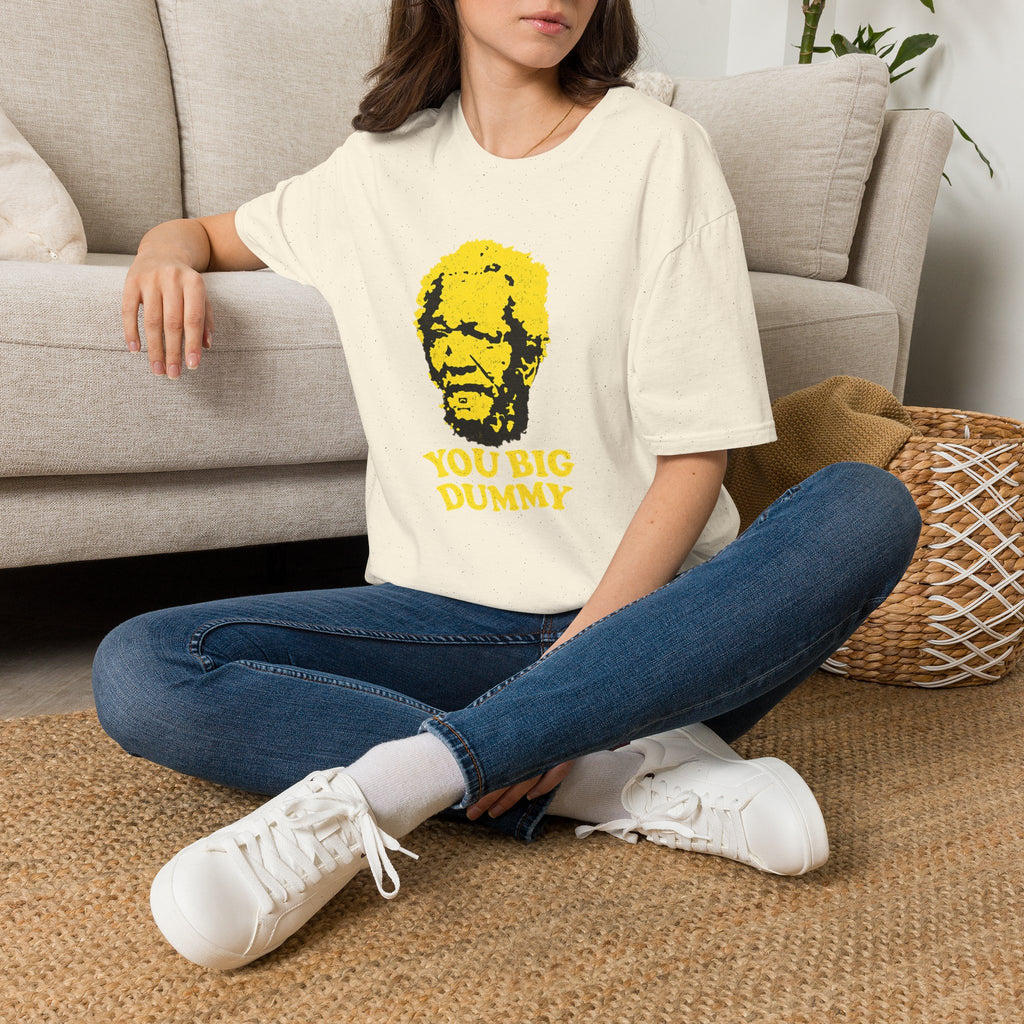 Graphic T-Shirt — Yellow Pop Art Face "You Big Dummy" Retro Humor Tee