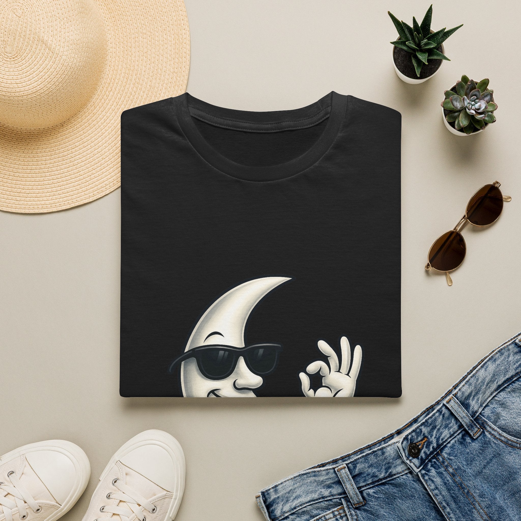 Cool Moon Graphic T-Shirt — Sunglasses Moon