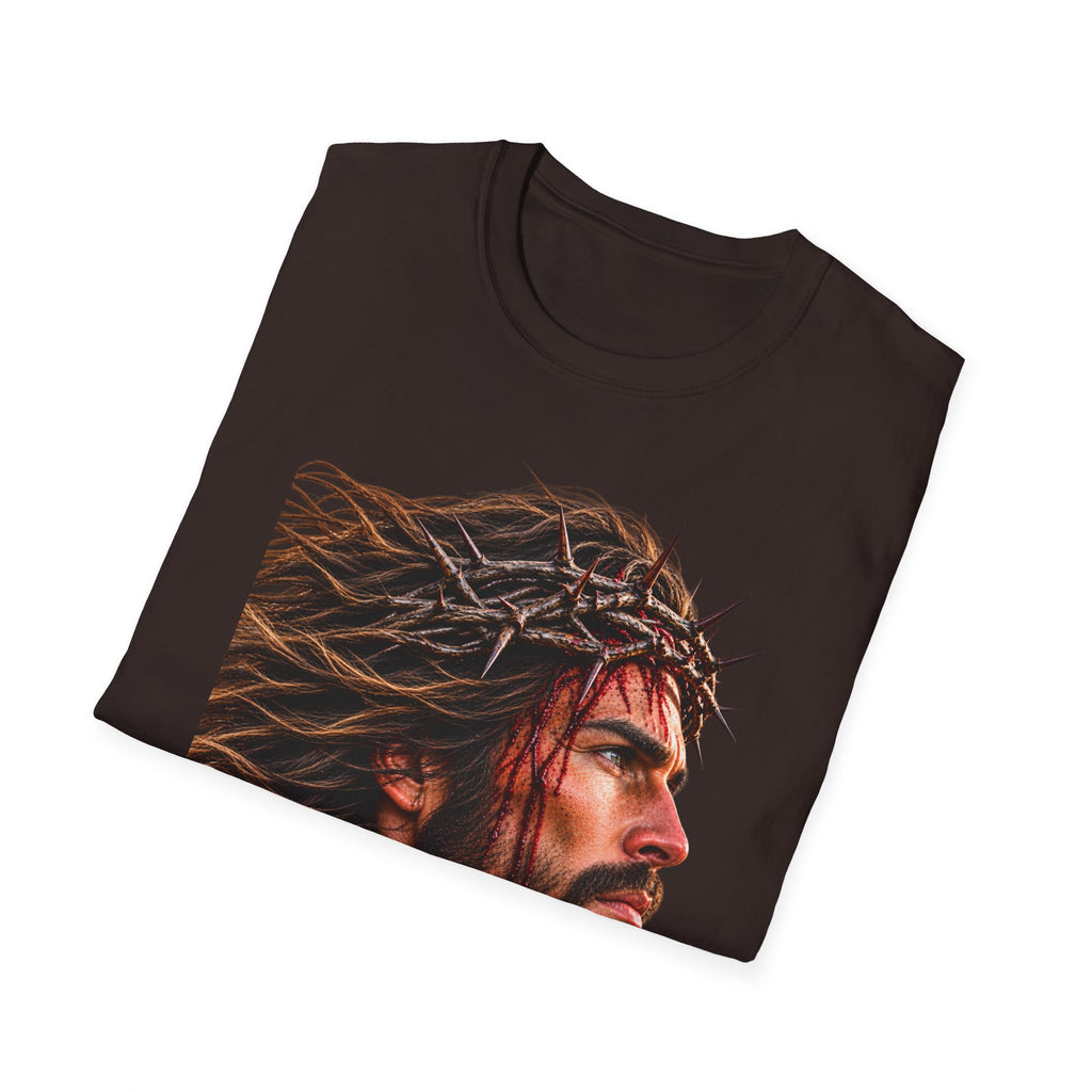 Jesus Portrait T-Shirt — Crown of Thorns Inspirational Christian Tee