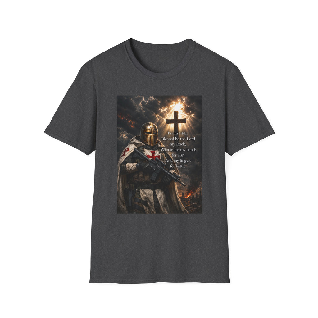 Christian Knight T-Shirt — Psalm 18:1 Faith & Strength Tee