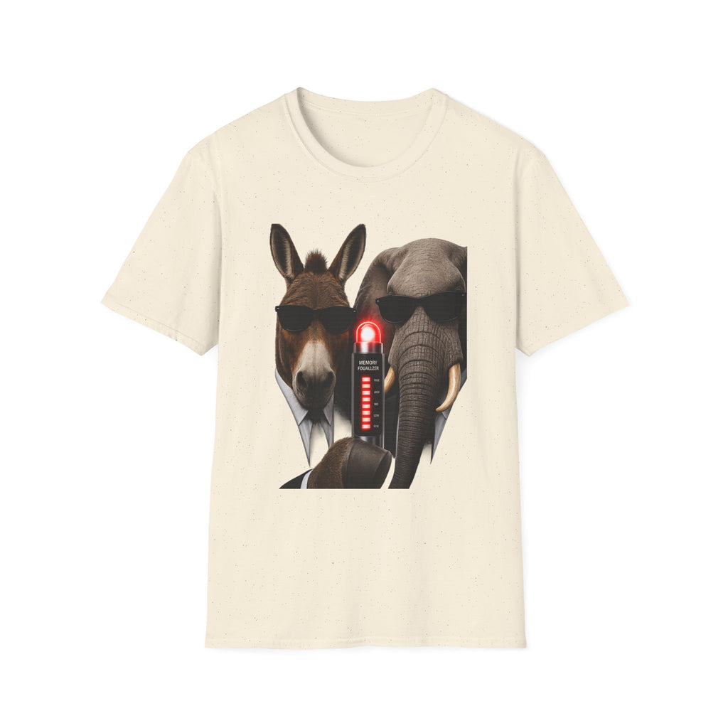 Funny Donkey & Elephant Sunglasses T-Shirt — Political Animal Humor Tee