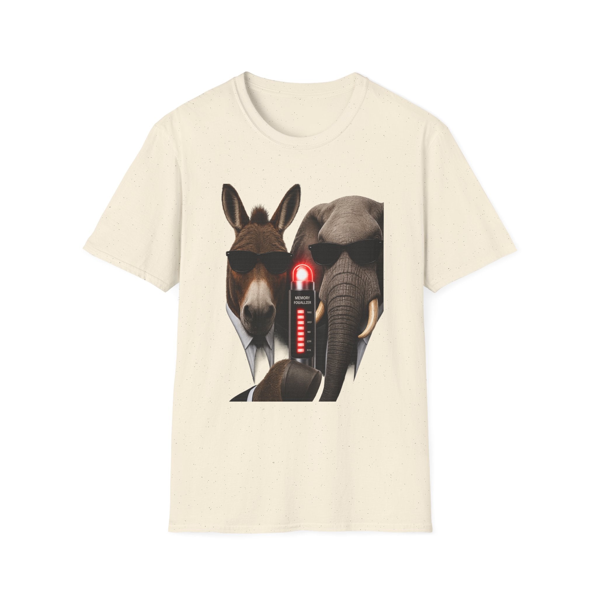 Funny Donkey & Elephant Sunglasses T-Shirt — Political Animal Humor Tee