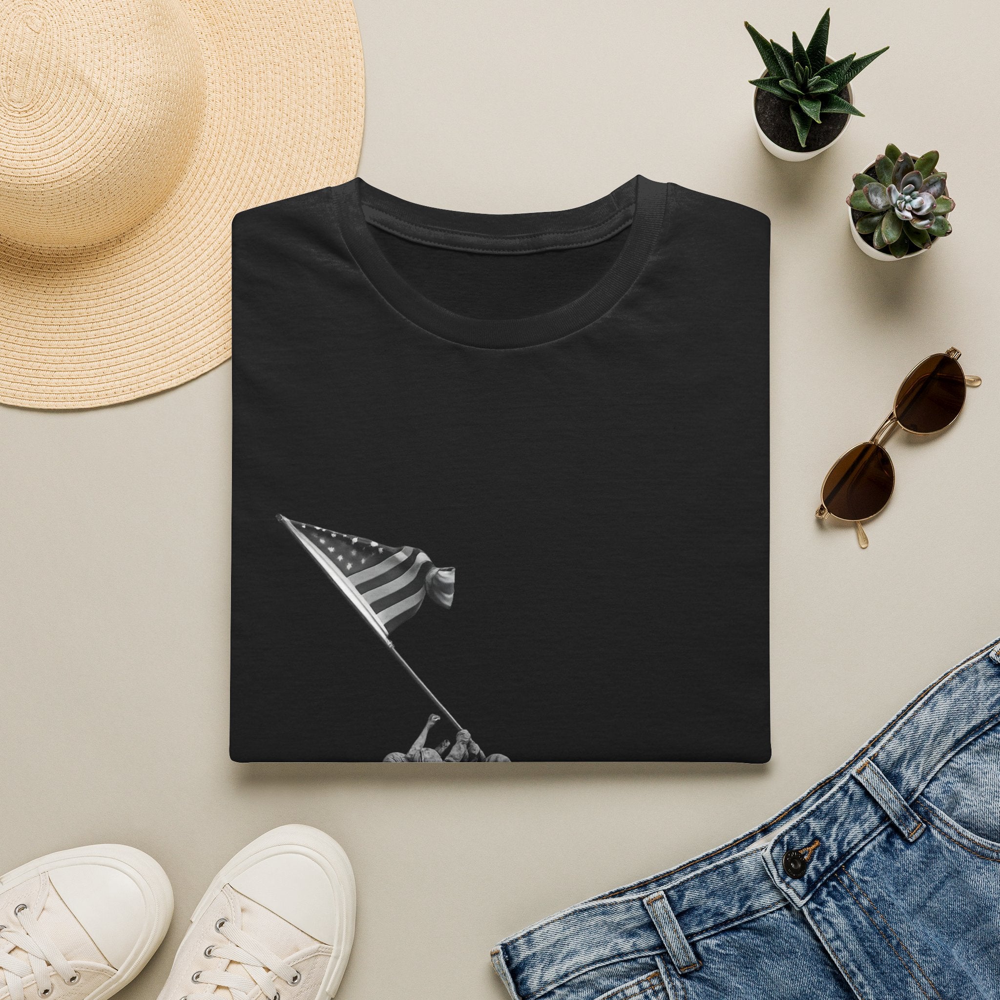 Iwo Jima Flag Raising T-Shirt — WWII Memorial Tribute Tee