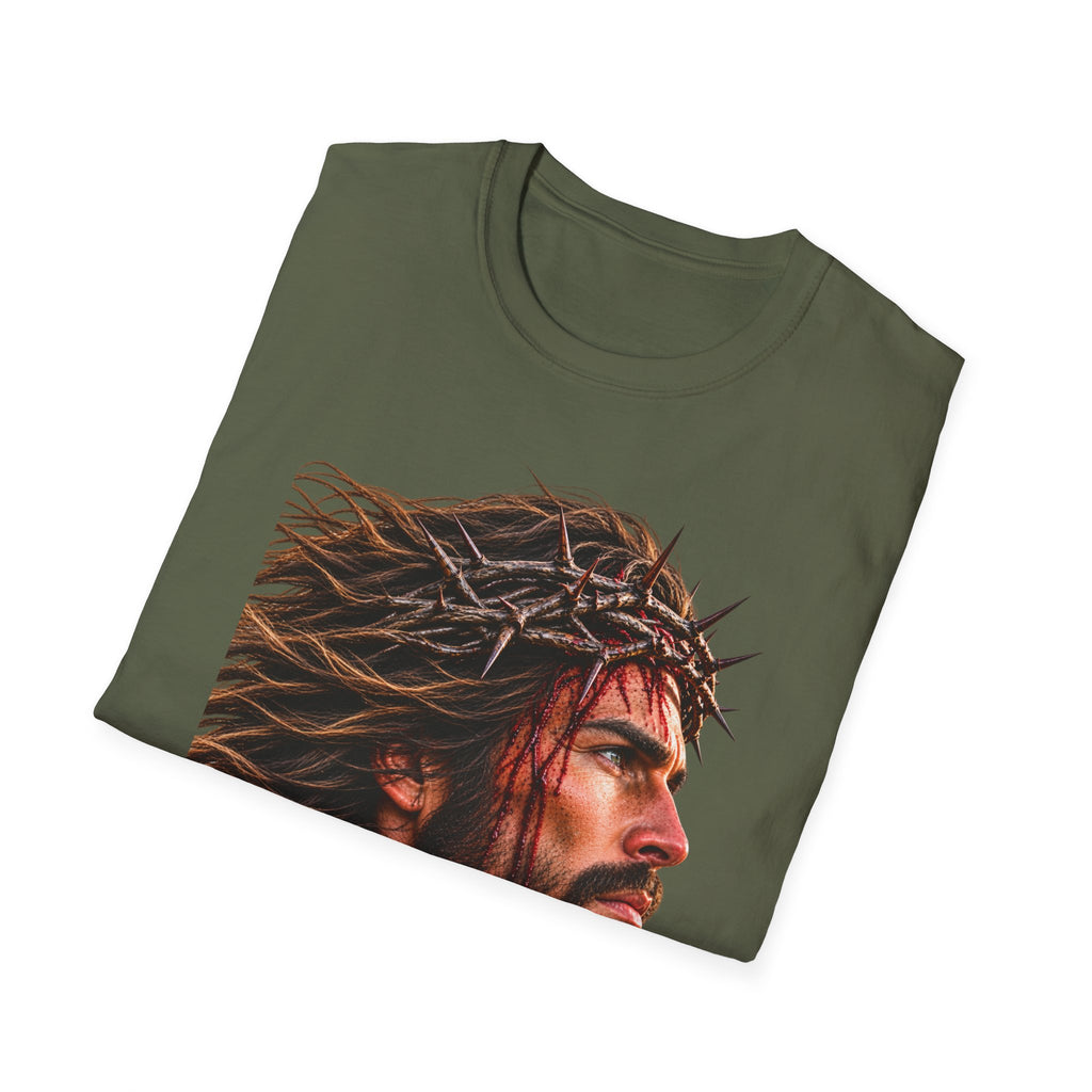 Jesus Portrait T-Shirt — Crown of Thorns Inspirational Christian Tee
