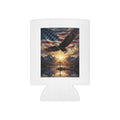 Patriotic Eagle & Cross Can Cooler – American Flag Beer Cooler