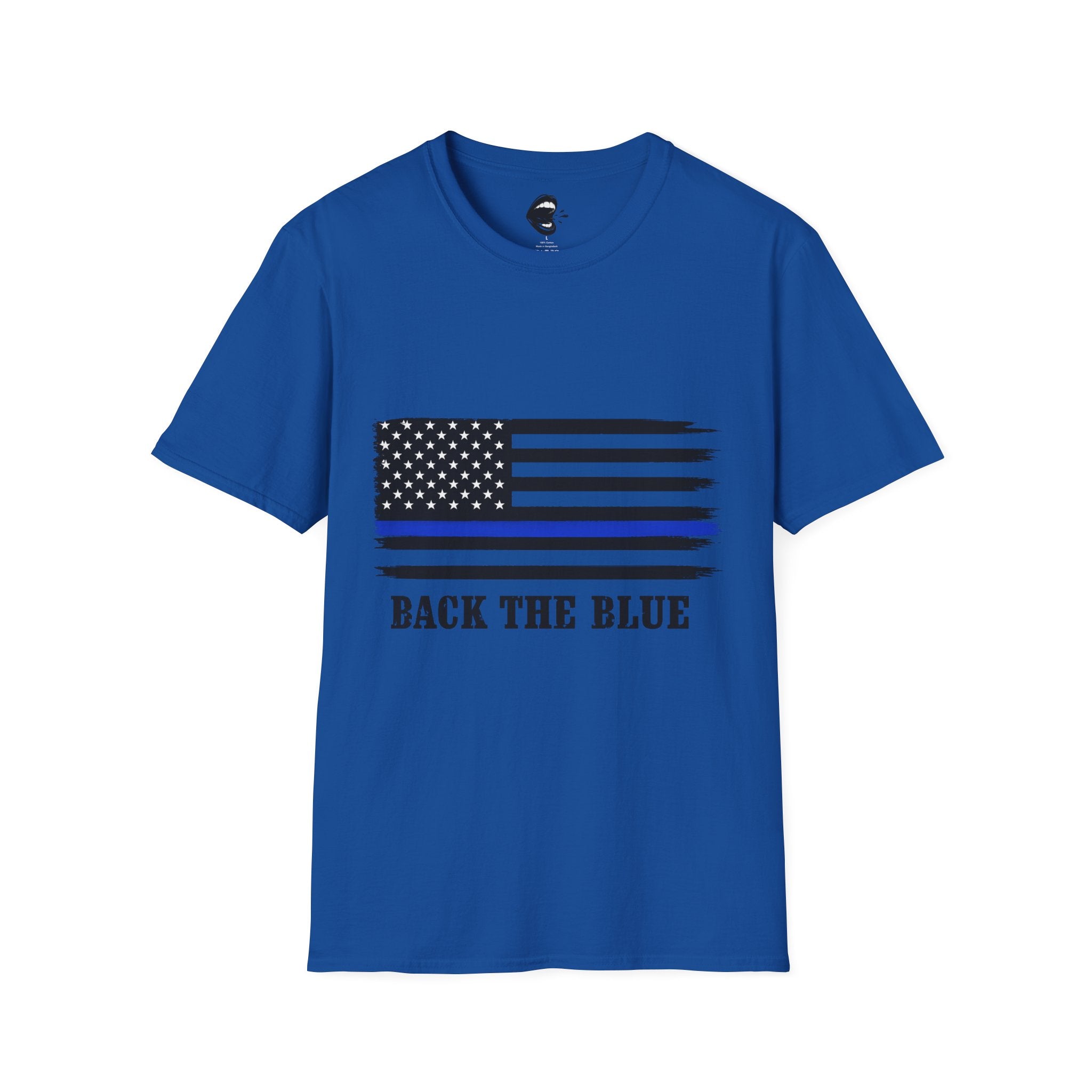 T-Shirt — Thin Blue Line American Flag "Back The Blue" Patrol Tee