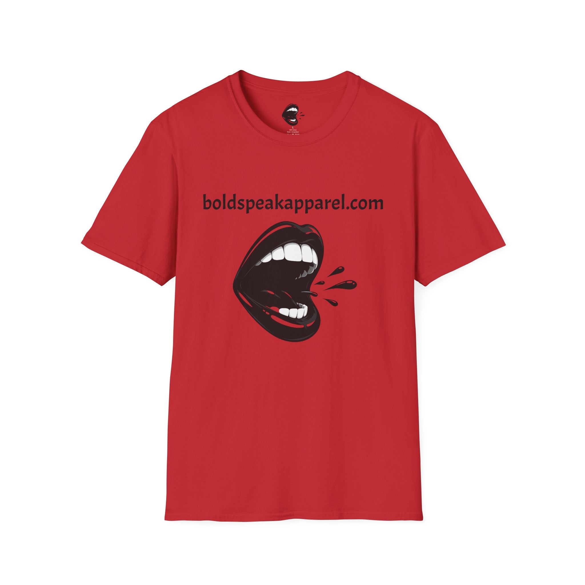 Graphic T-Shirt — 'boldspeakapparel.com' Screaming Mouth Design