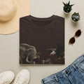 Wildlife Face-Off T-Shirt — Elephant, Eagle & Donkey Nature Scene