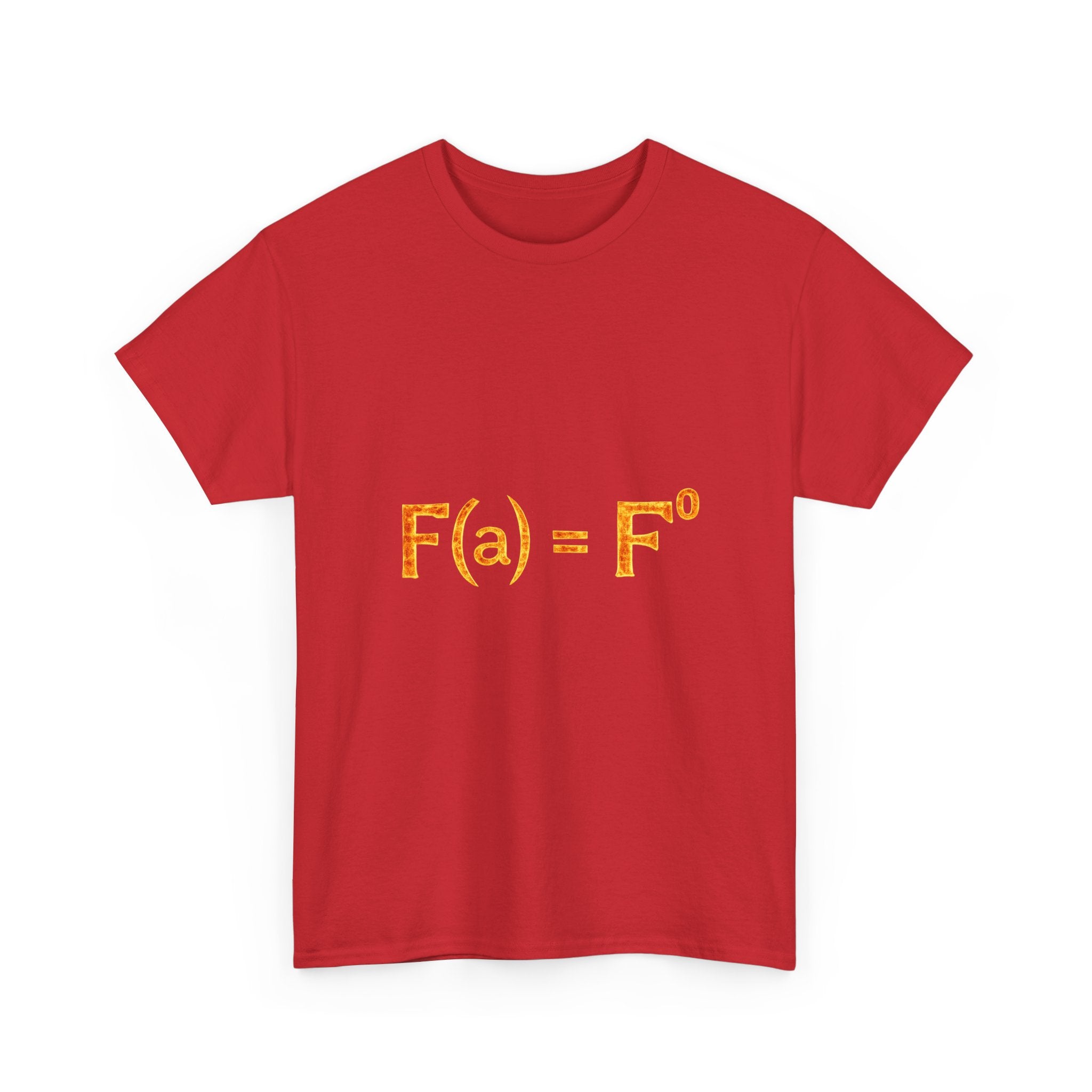 Math Humor T-Shirt — “F(a) = F” Funny Physics/Calculus Tee