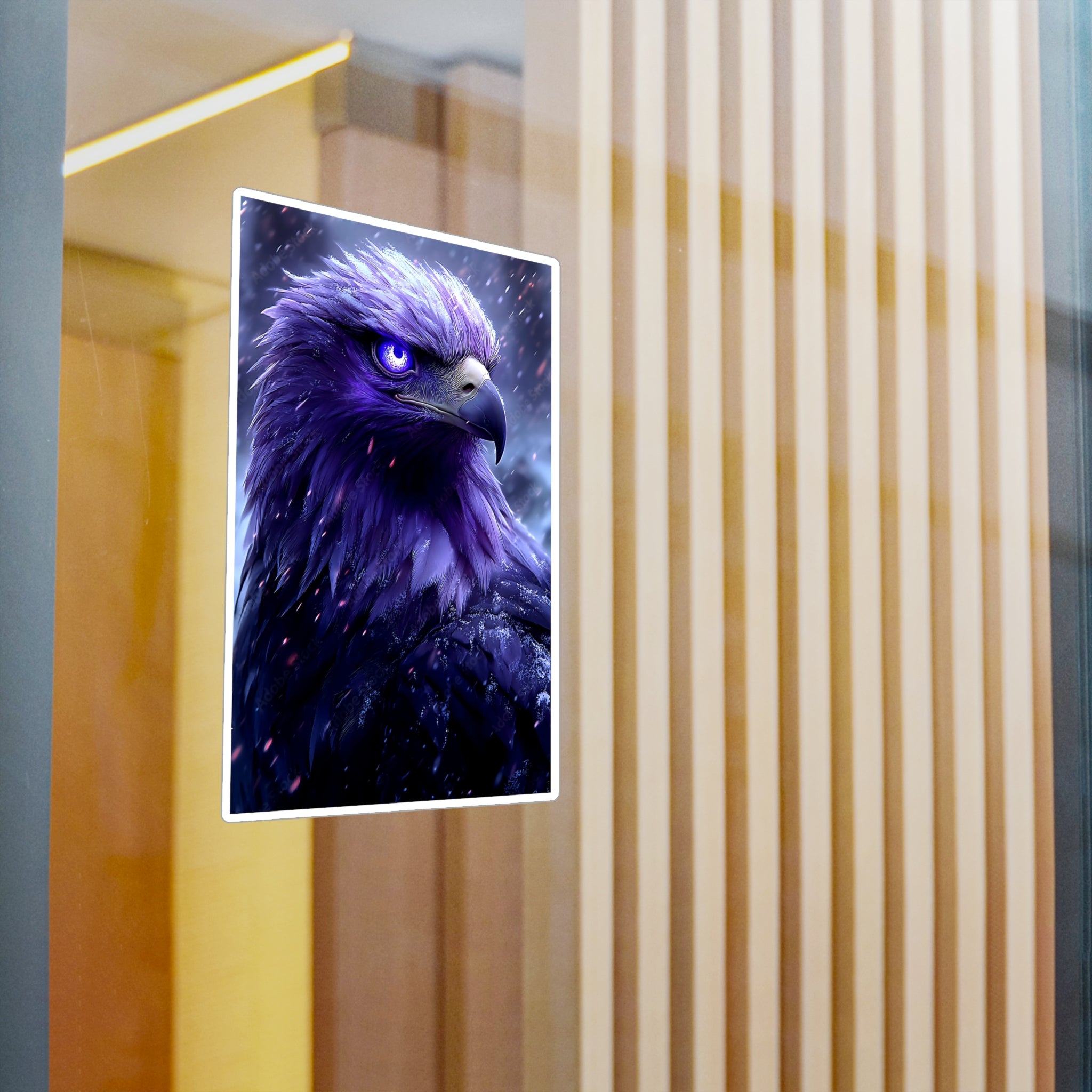 Purple Fantasy Eagle Kiss-Cut Vinyl Decal