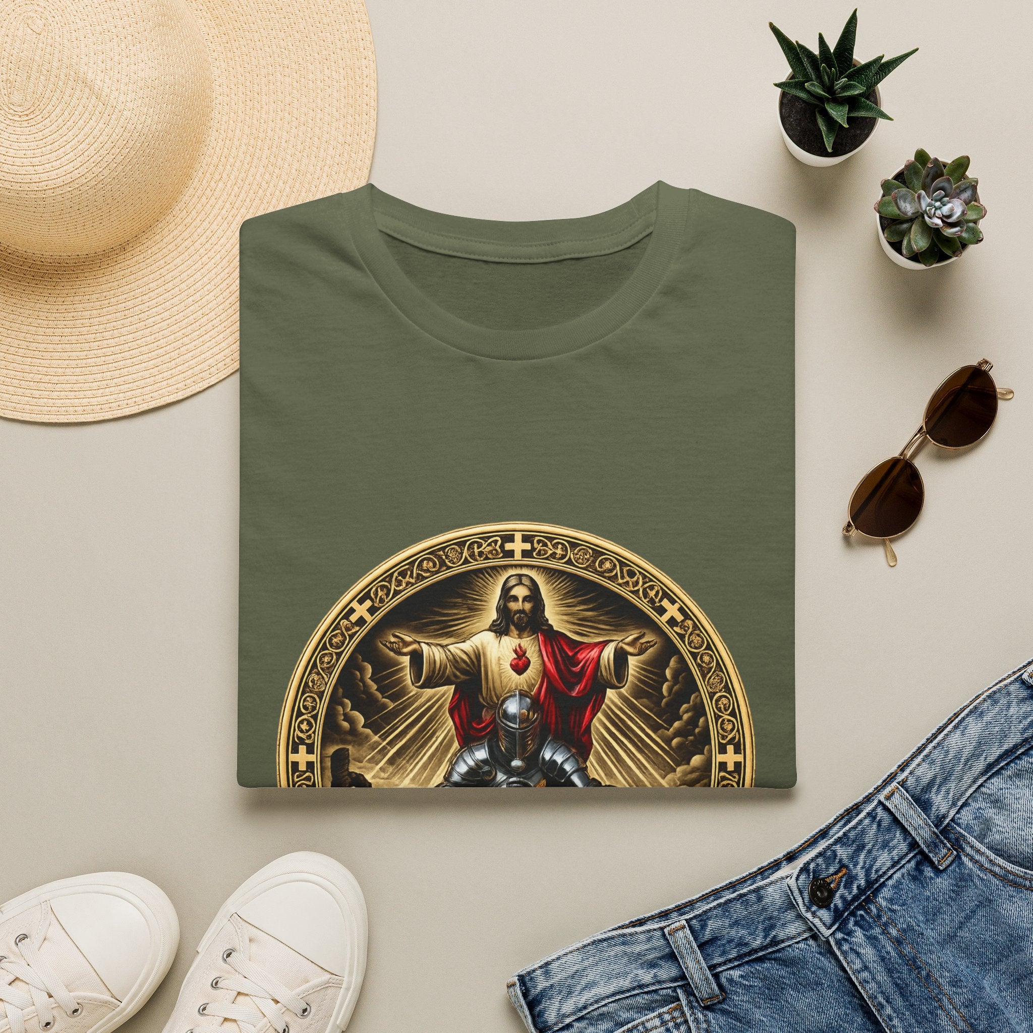 Jesus Crusader Graphic T-Shirt